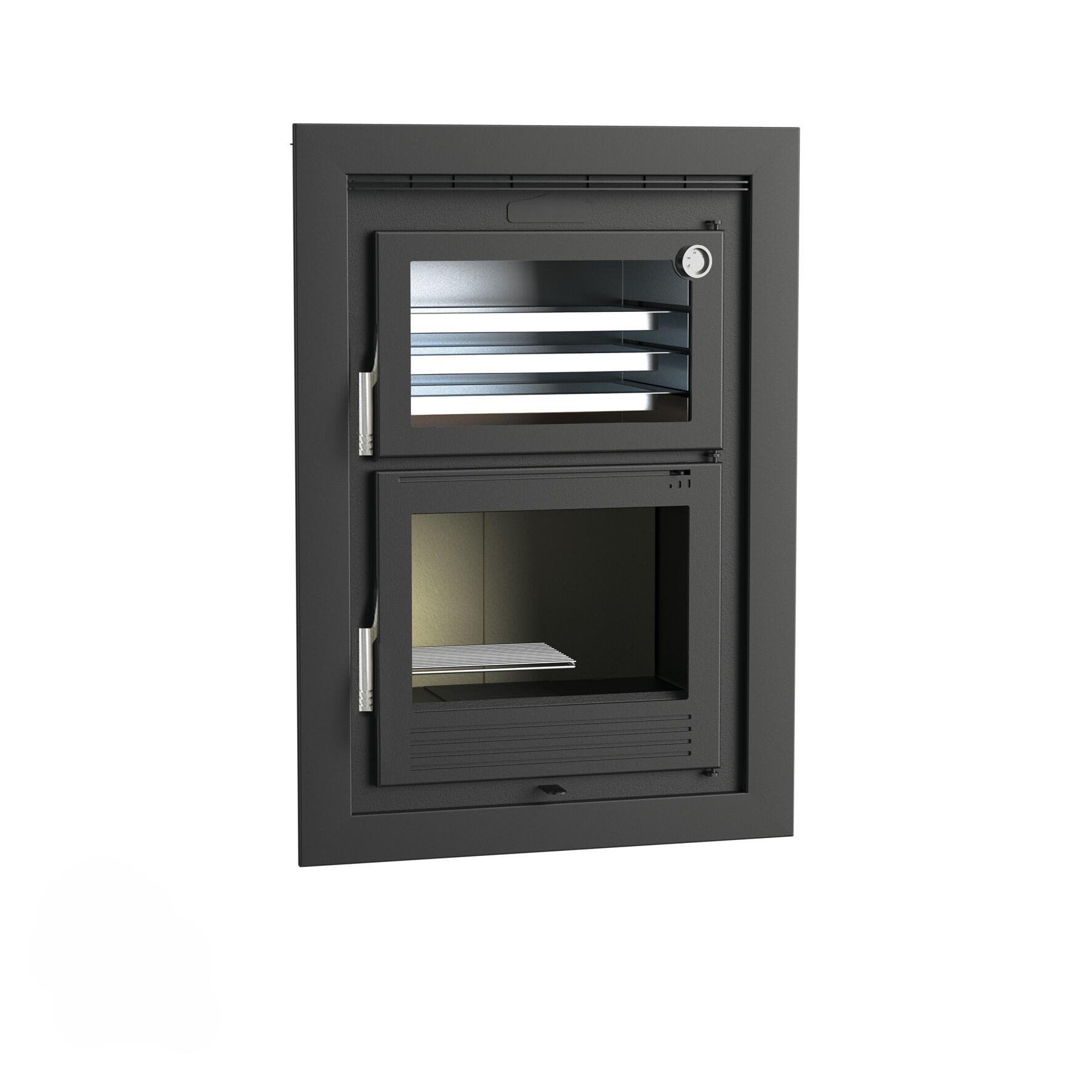 Estufa de leña con horno insertable hi1 eco 9,5 kw