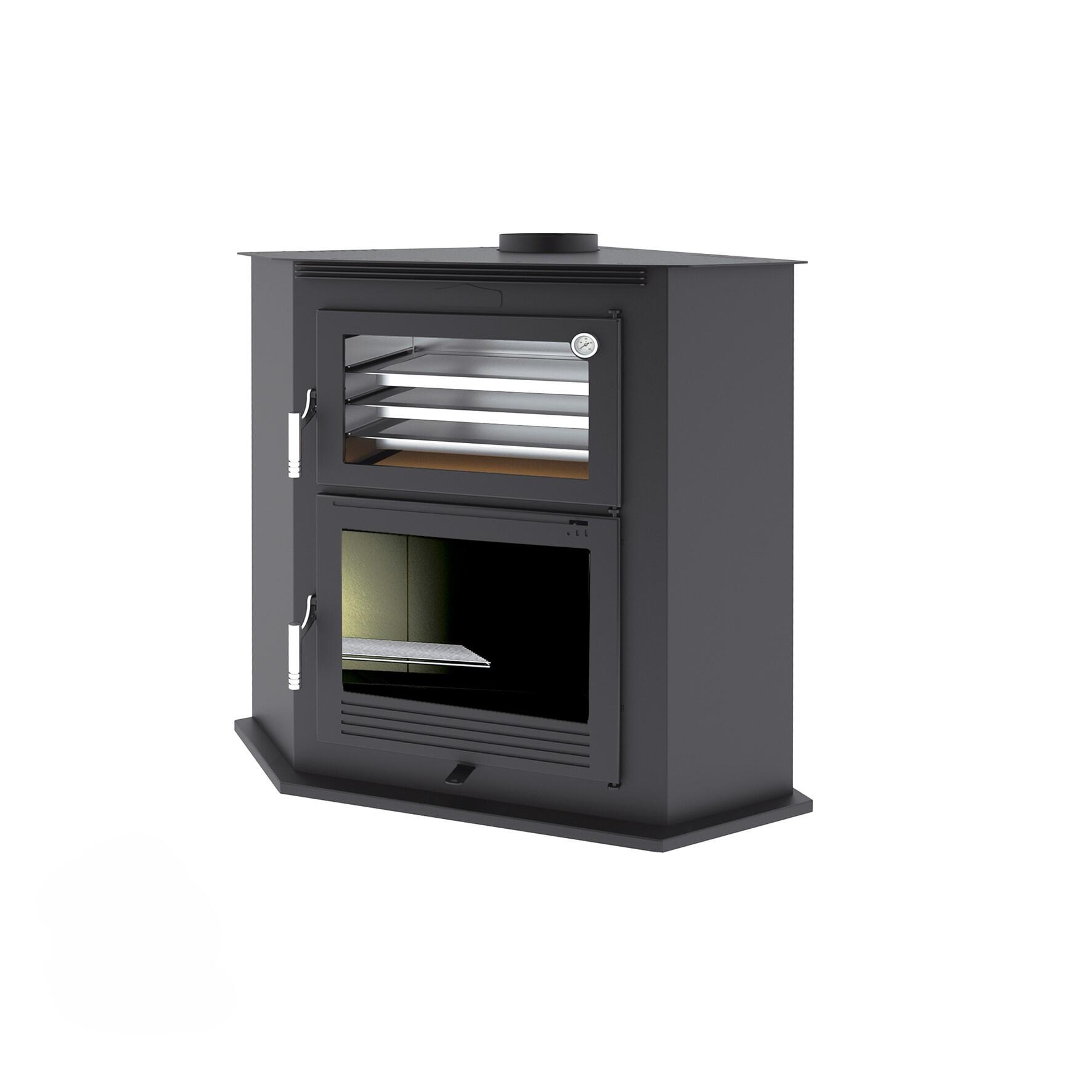 Estufa de leña rincón h1r eco 9,5 kw