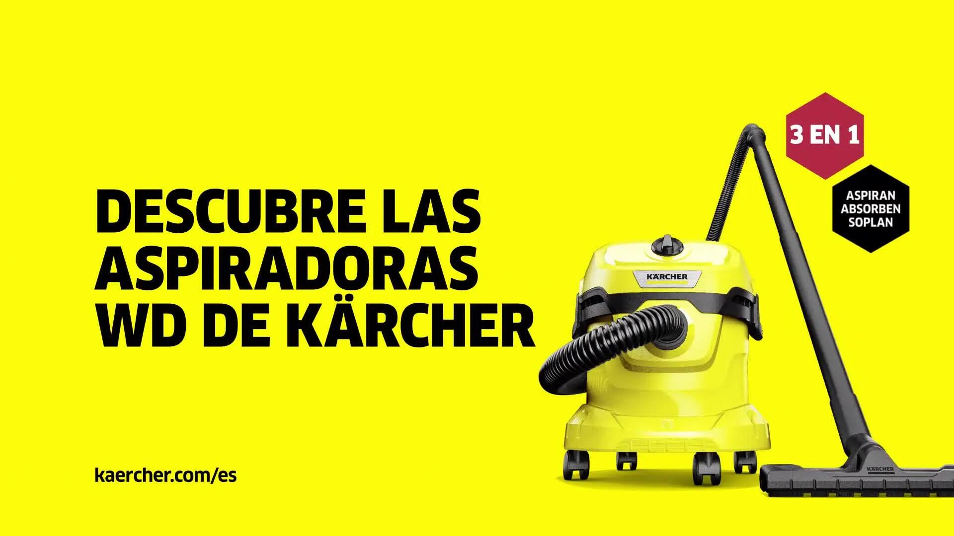 Aspirador industrial KARCHER SÓLID/LÍQUID WD2 PLUS - 1000W - 12 Litros - 4