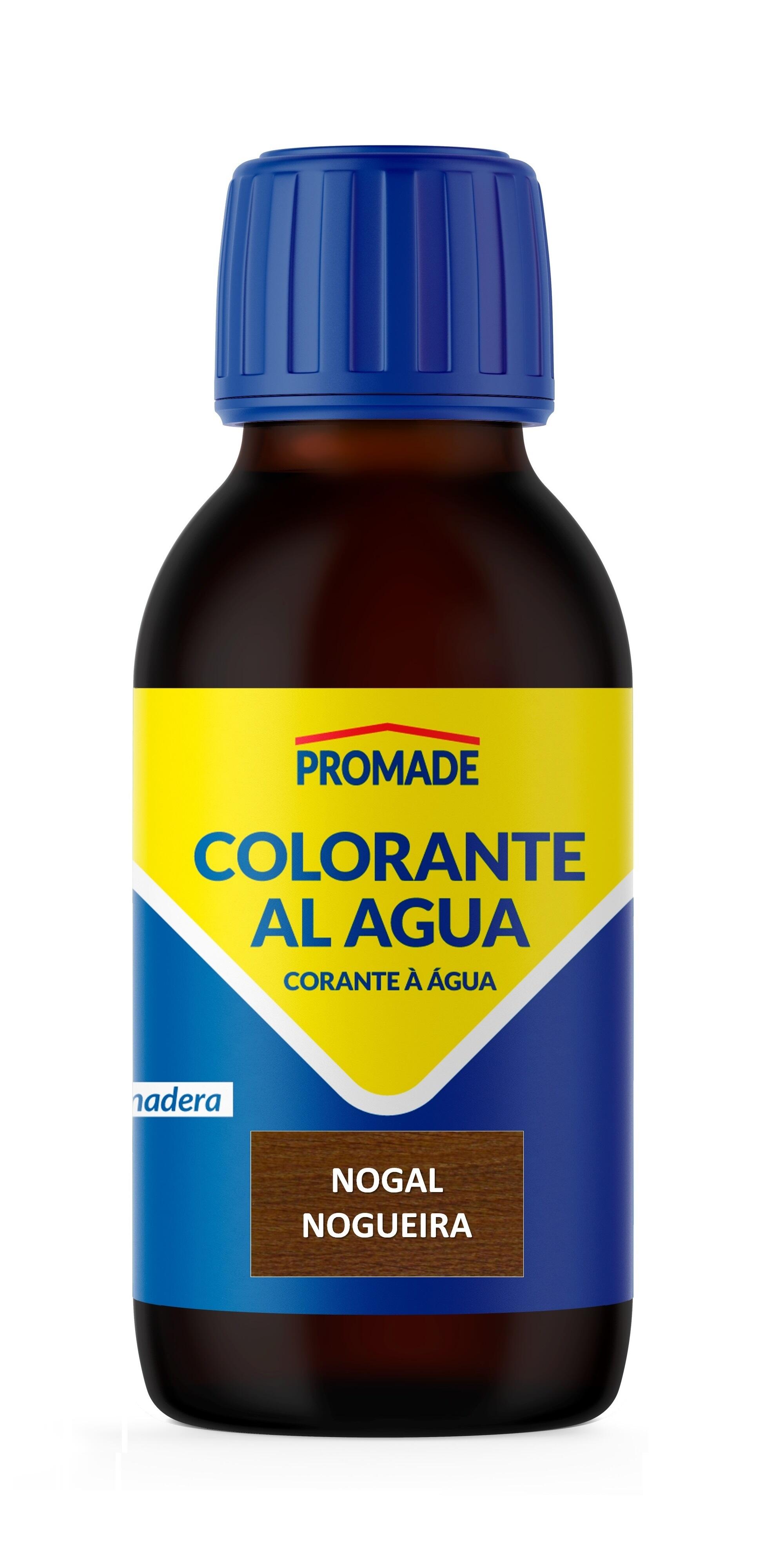 Colorante de madera interior PROMADE en color nogal, acabado mate para mobiliario líquido de 125 ml. Base agua. - 2