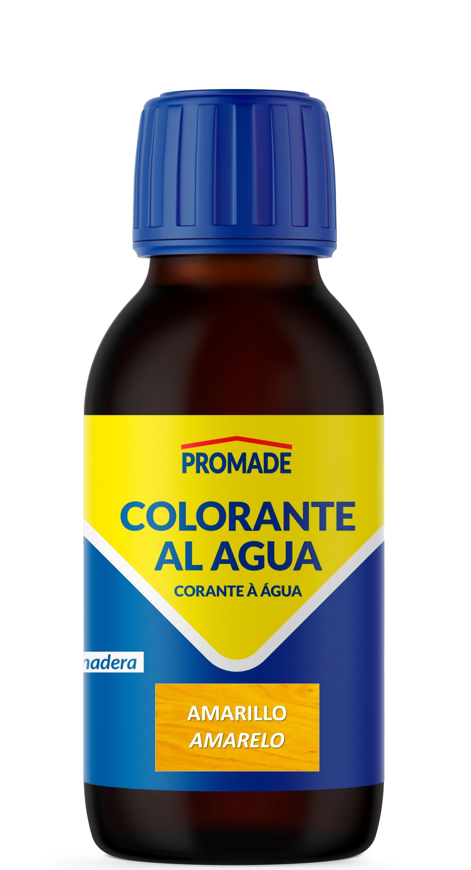 Colorante de madera interior PROMADE Amarillo, acabado mate para mobiliario líquido de 125 ml. Base agua. - 2