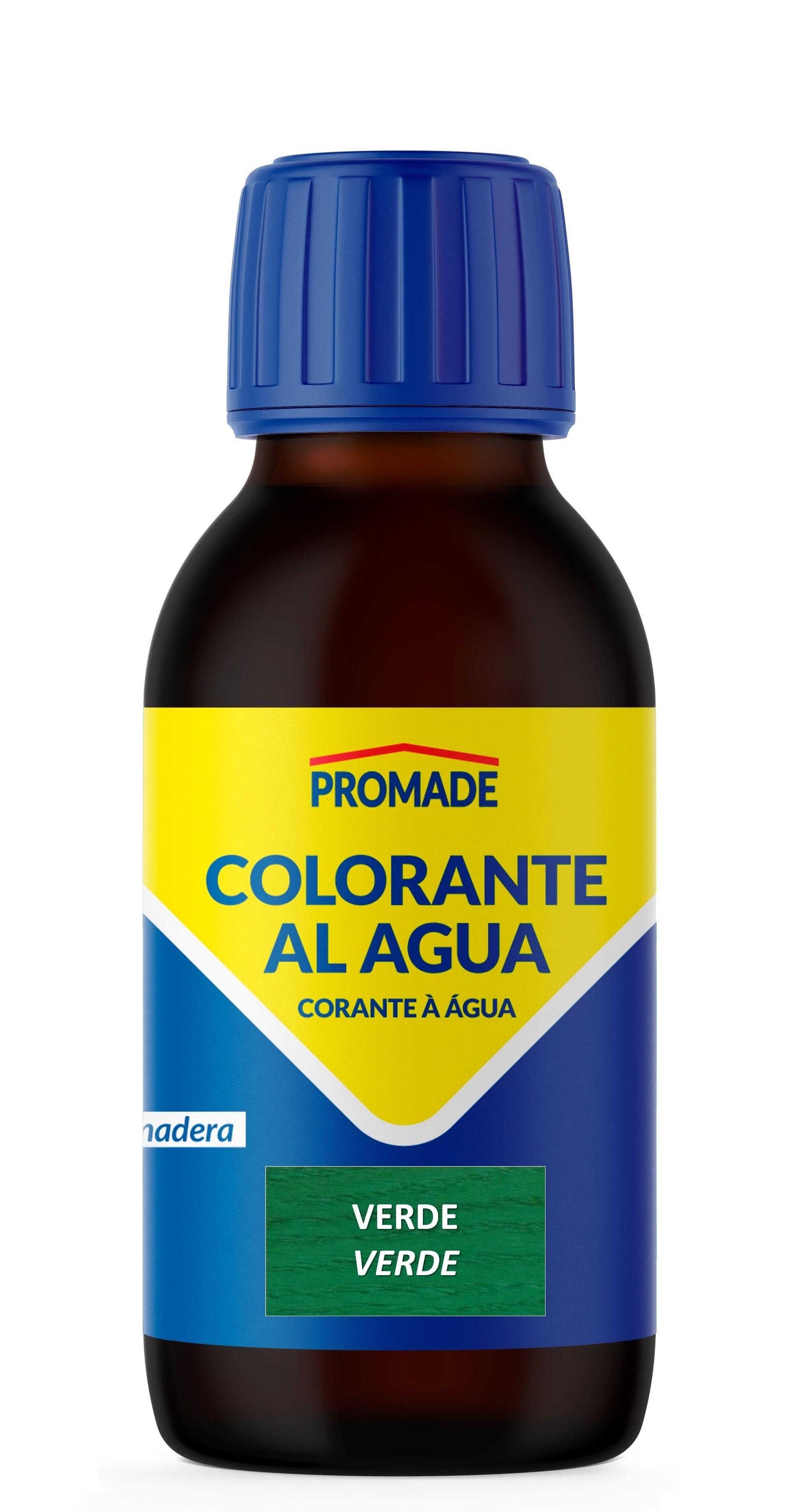 Colorante de madera interior PROMADE en color verde, acabado mate para mobiliario líquido de 125 ml. Base agua. - 2