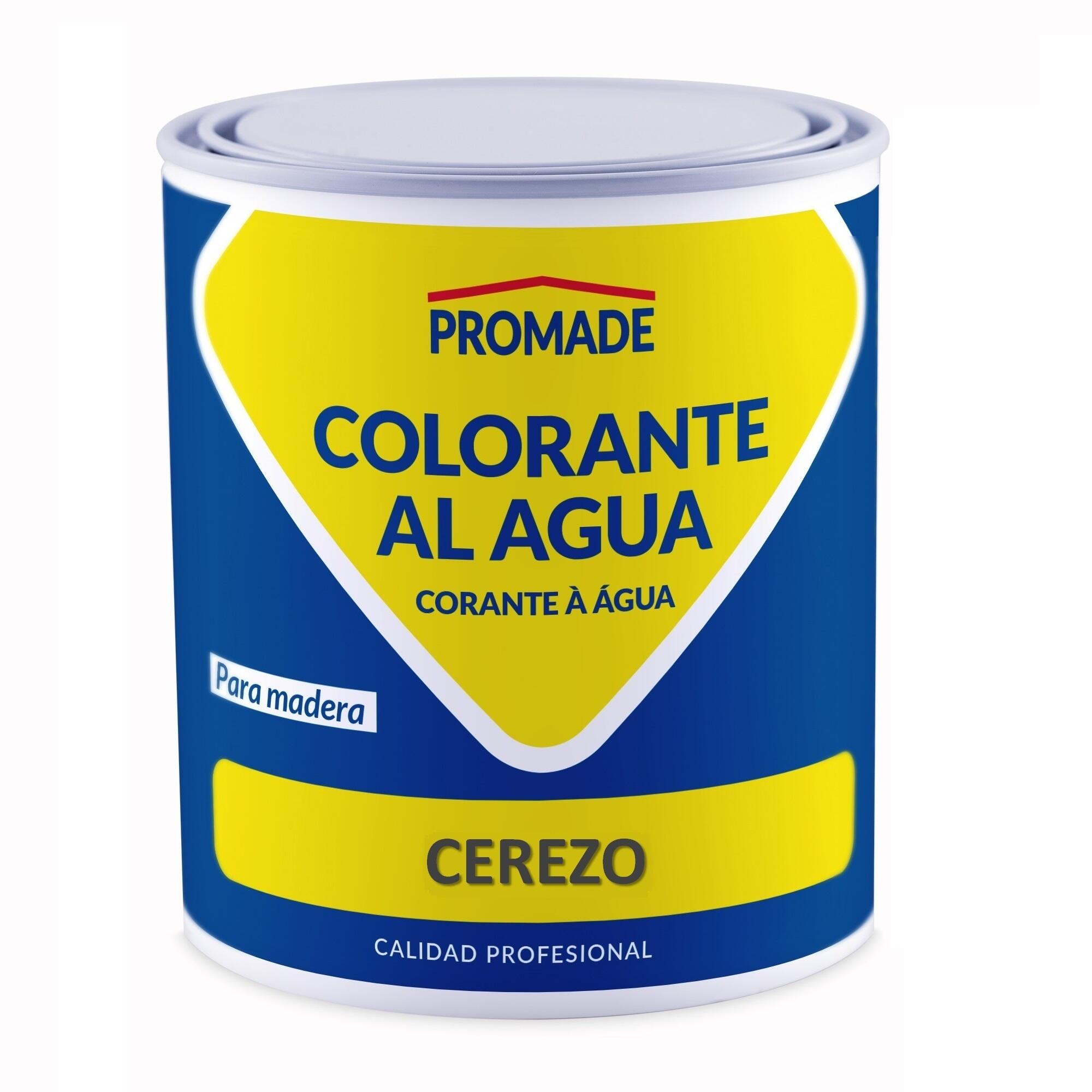 Colorante de madera interior PROMADE en color cerezo, acabado mate para mobiliario líquido de 375 ml. Base agua. - 2
