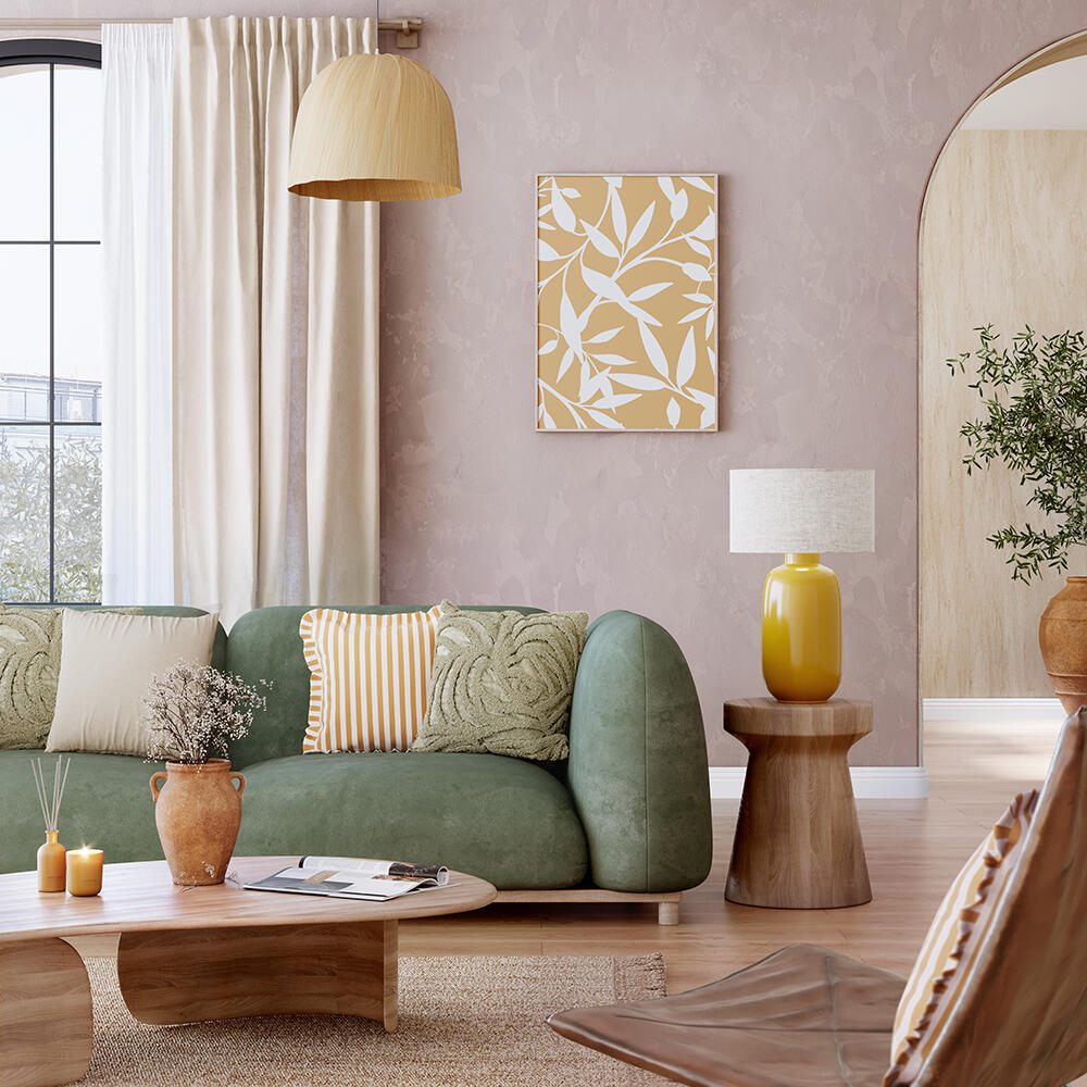 Visillo cinta fruncida, trabillas Ayden poliéster lino liso beige natural INSPIRE de 200x270cm. Incluye cinta termoadhesiva - 12