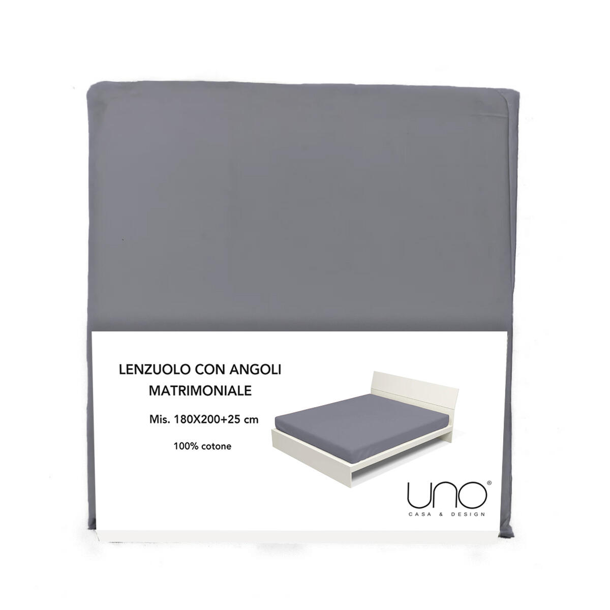 Lenzuolo con angoli blu in flanella 180x200 cm – Good Morning