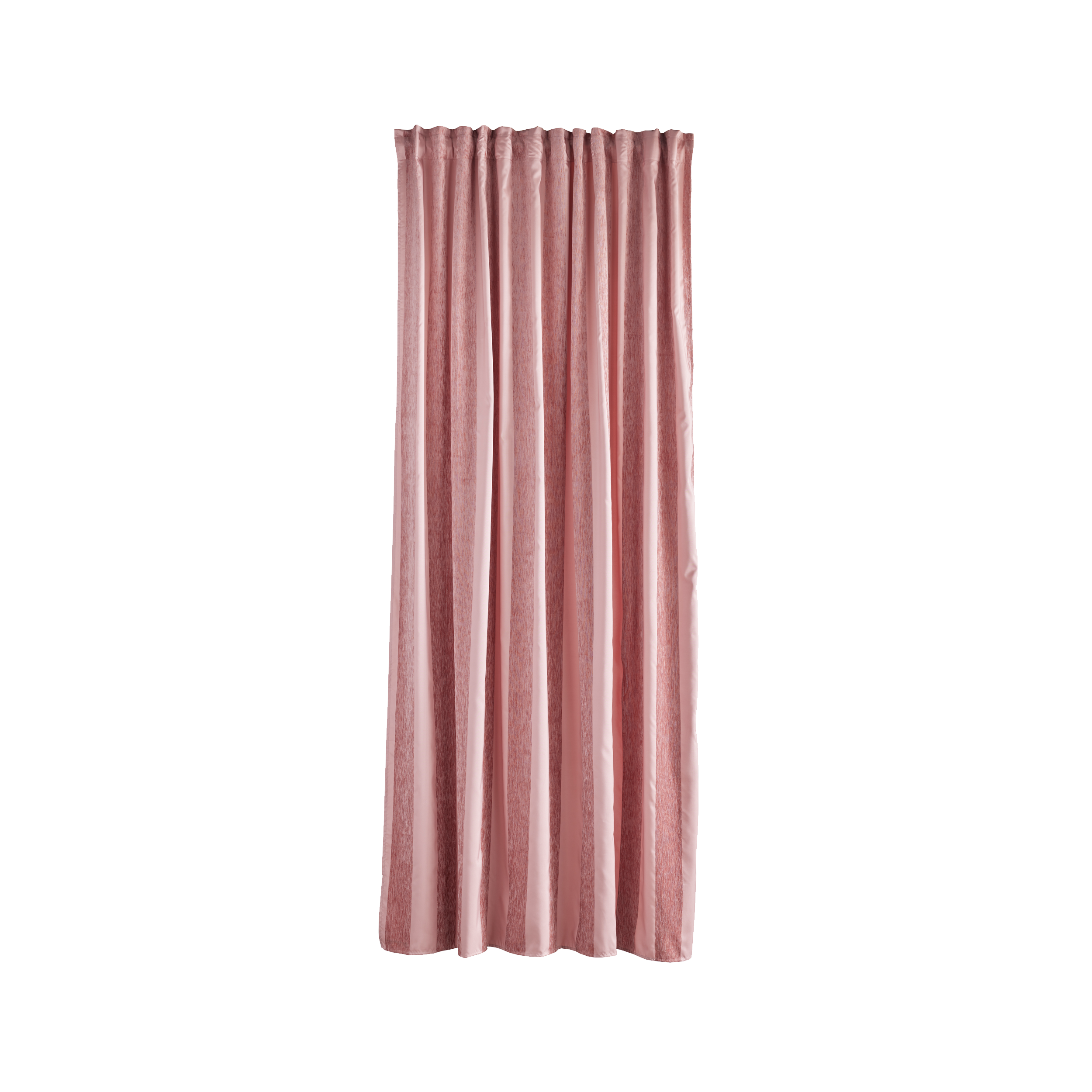 Zasłona Velvet Pasy ciemnoróżowa 200 x 280 cm na taśmie