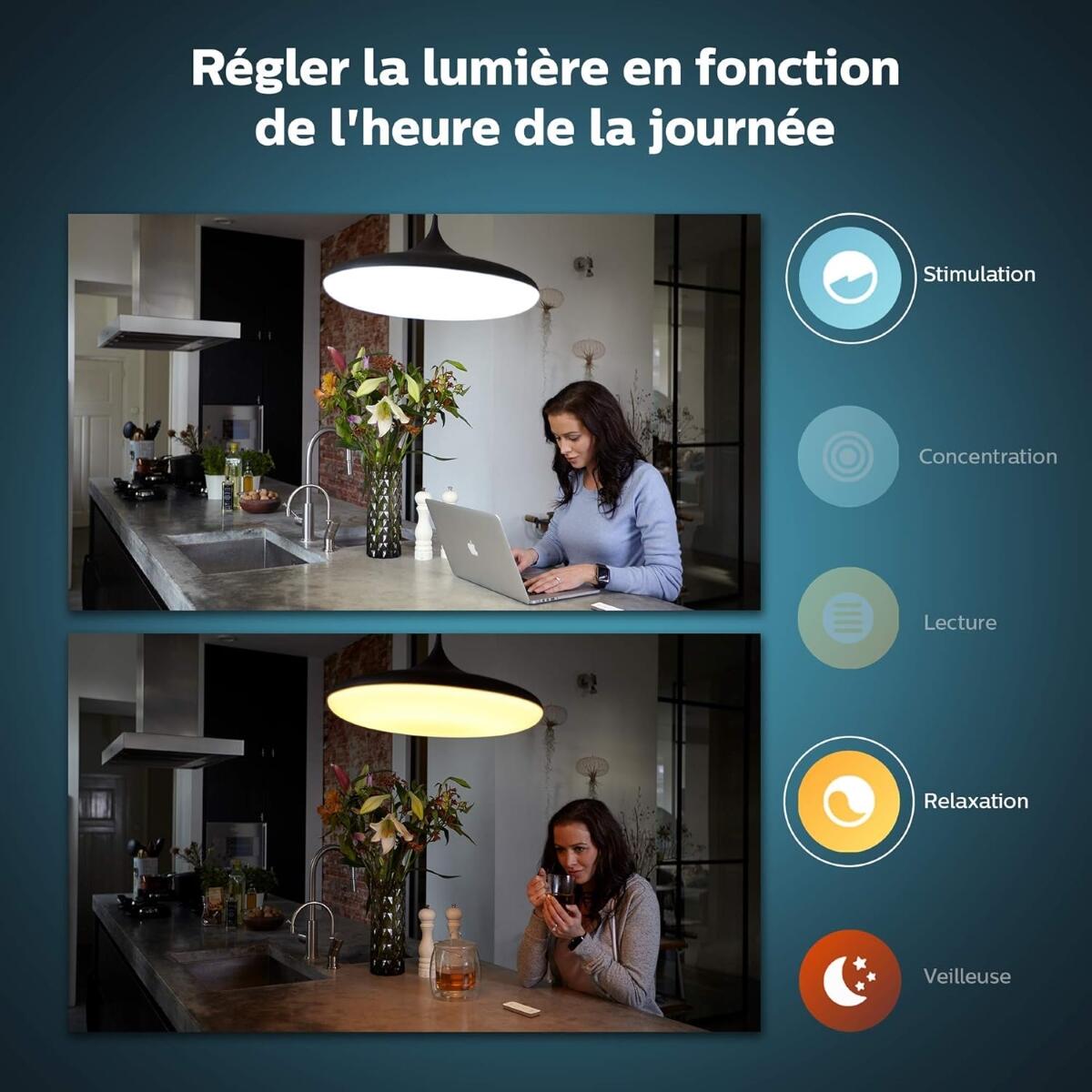Télécommande Dimmer switch avec support, PHILIPS HUE - 8