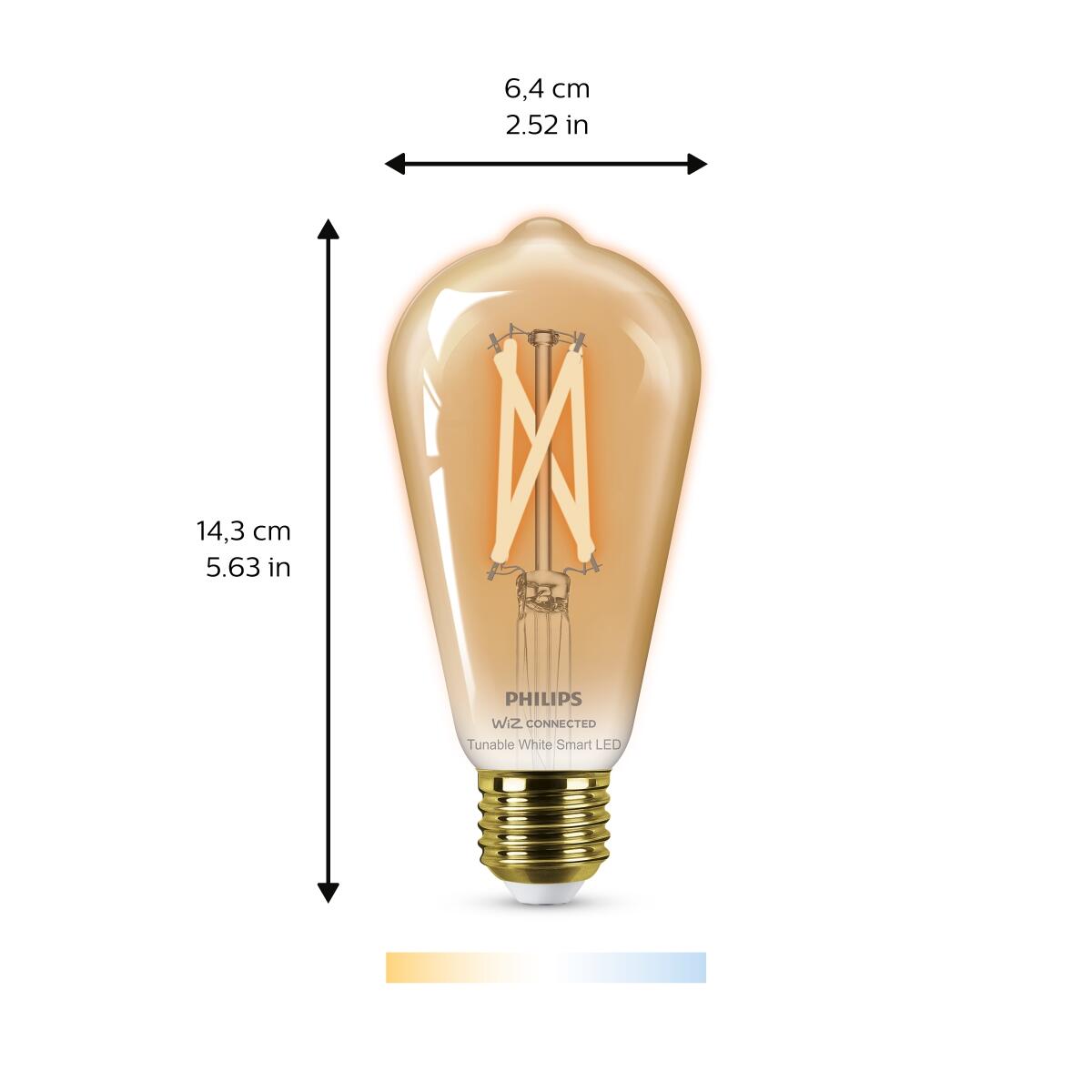 Lâmpada led smart WFB ST64 E27 920-50 luz amarelaB - 6