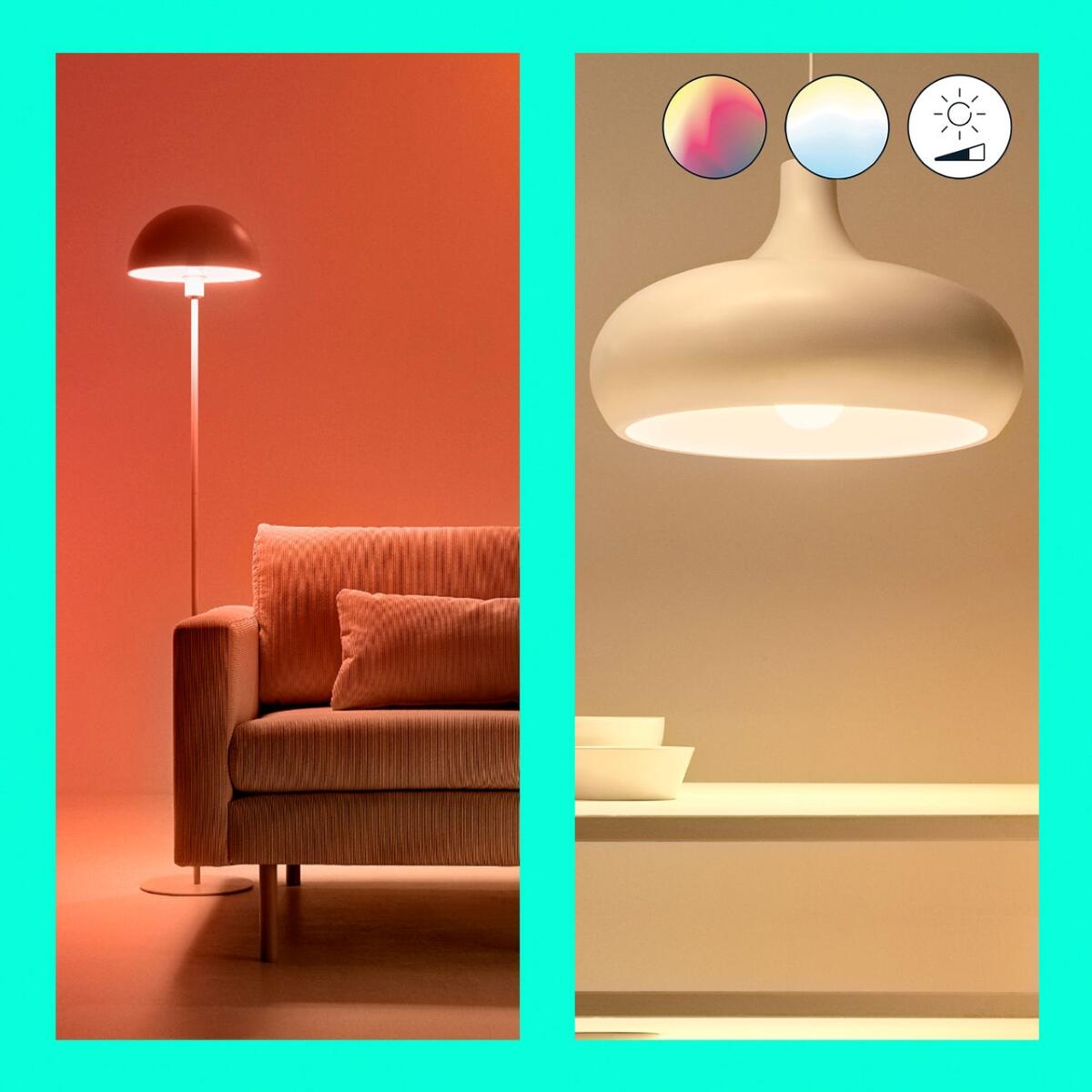 Ampoule led connectée E27, 806Lm = 60W, couleur changeante, PHILIPS SMART LED - 5