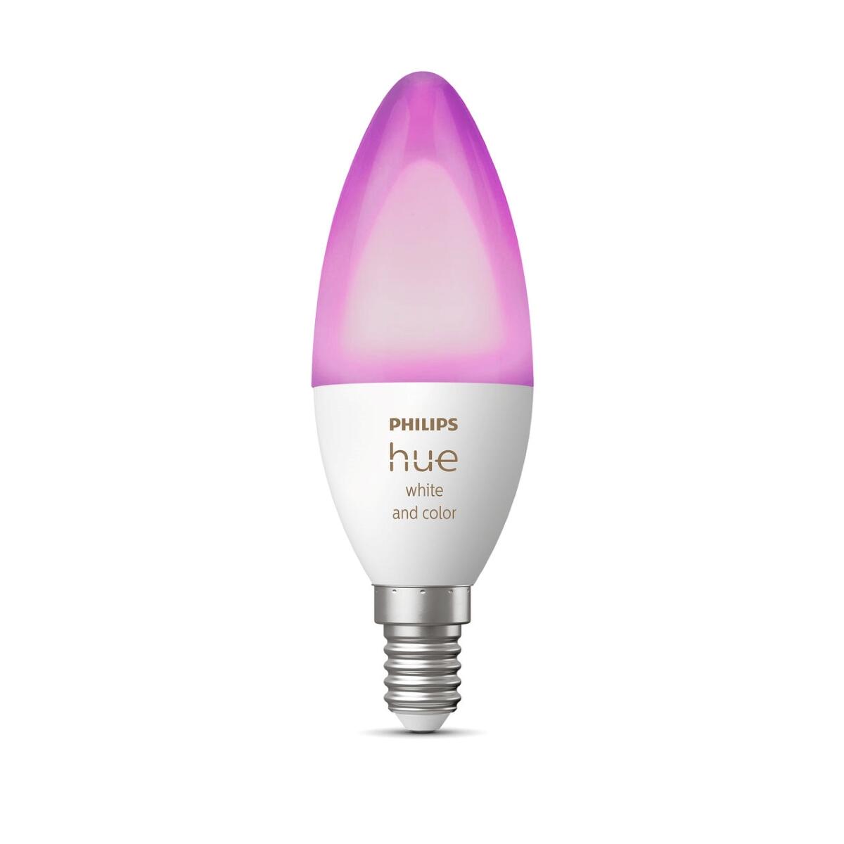 Ampoule led connectée flamme E14, 40W, variations blanc & couleurs, PHILIPS HUE - 5
