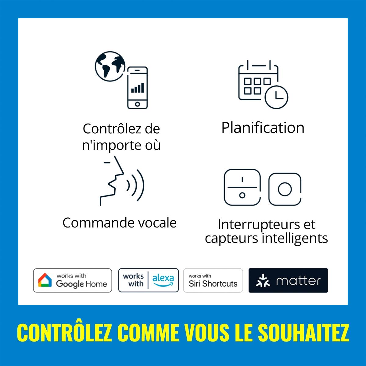 Ampoule led connectée GU10, 345Lm, couleur changeante, PHILIPS SMART LED - 10