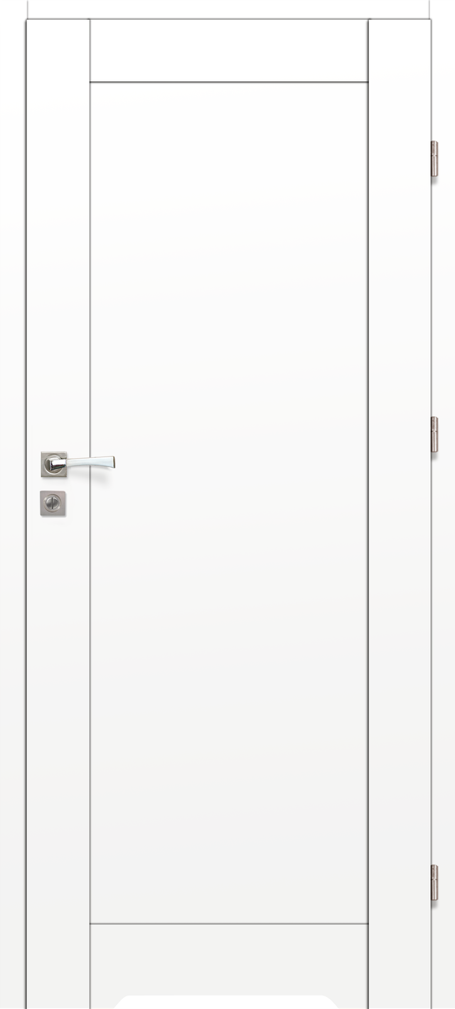 Drzwi wewnętrzne łazienkowe z podcięciem wentylacyjnym Mondo 80 prawe białe