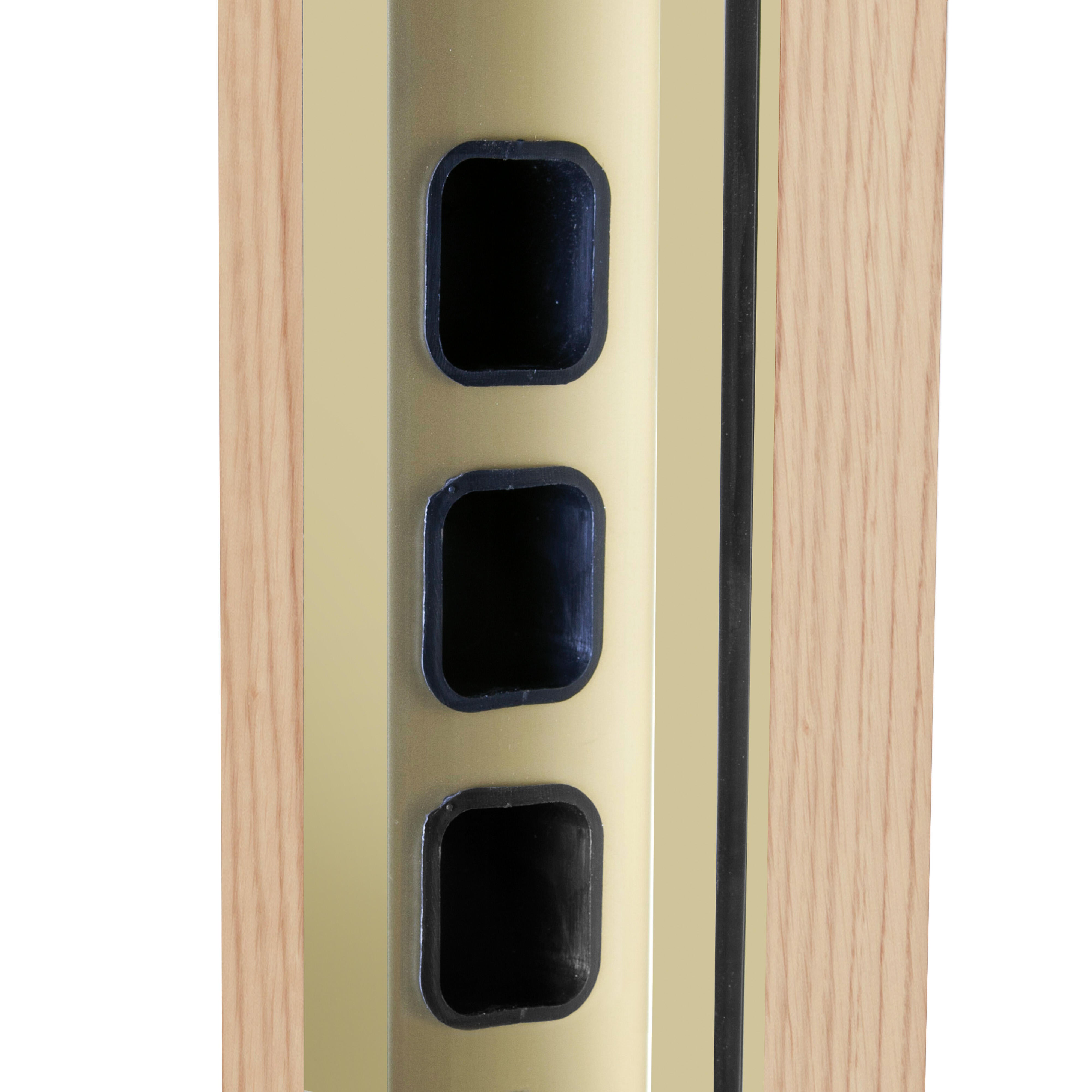 Puerta de entrada acorazada serie 400 fresada roble / interior Viena fresada roble apertura derecha 208x90.3cm - 14