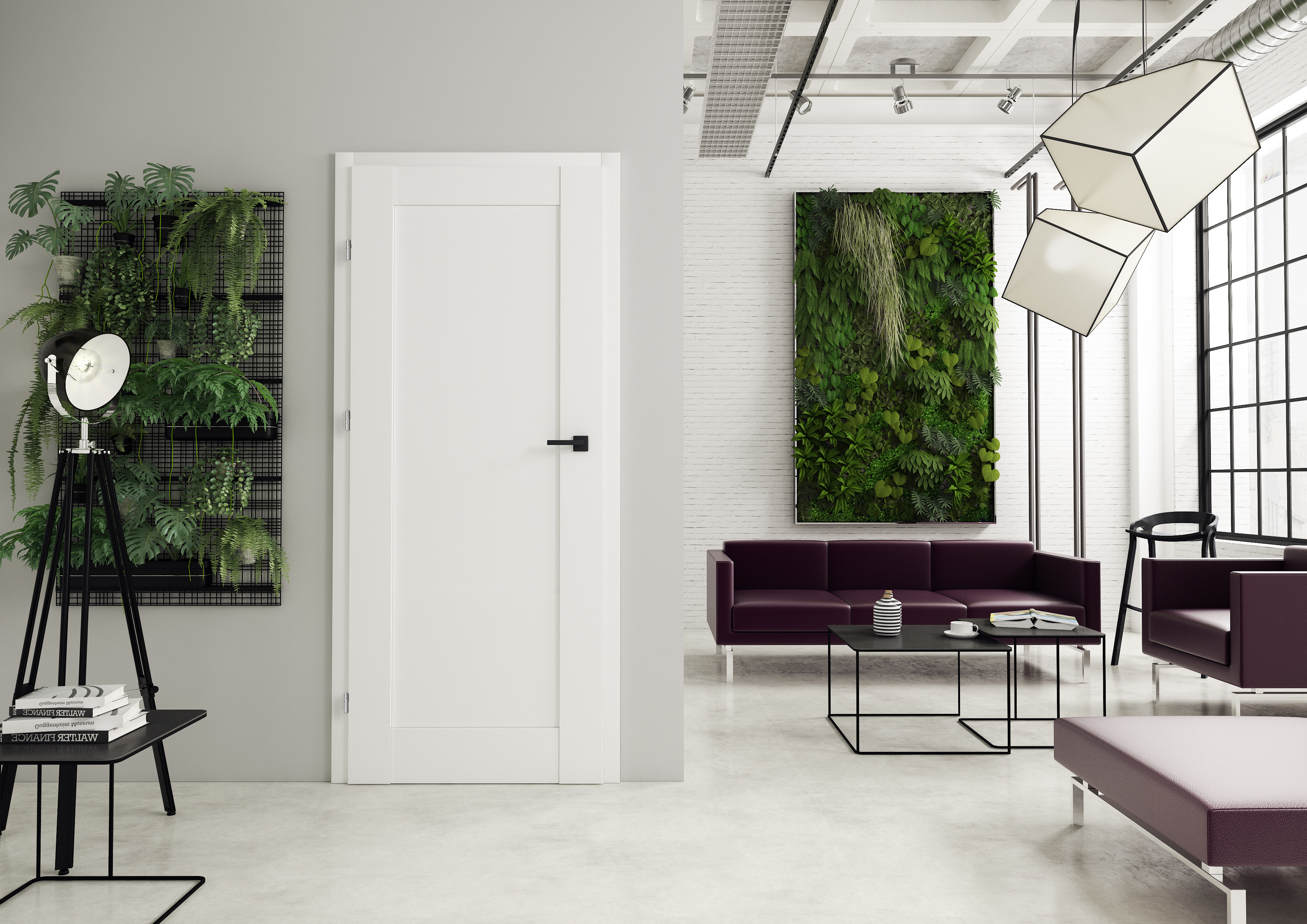 Drzwi wewnętrzne pełne Mondo 80 lewe białe - 3