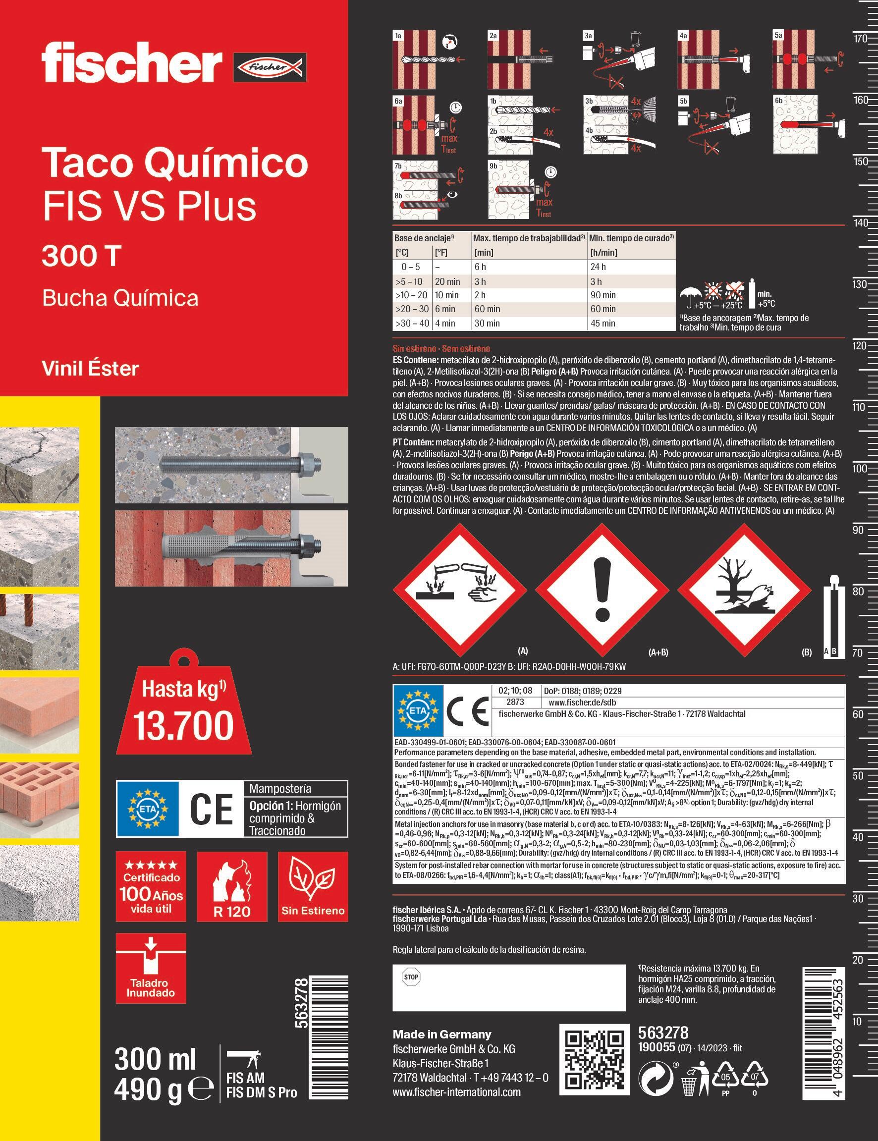 Bucha química FISCHER Fis vs Plus 300T - 2