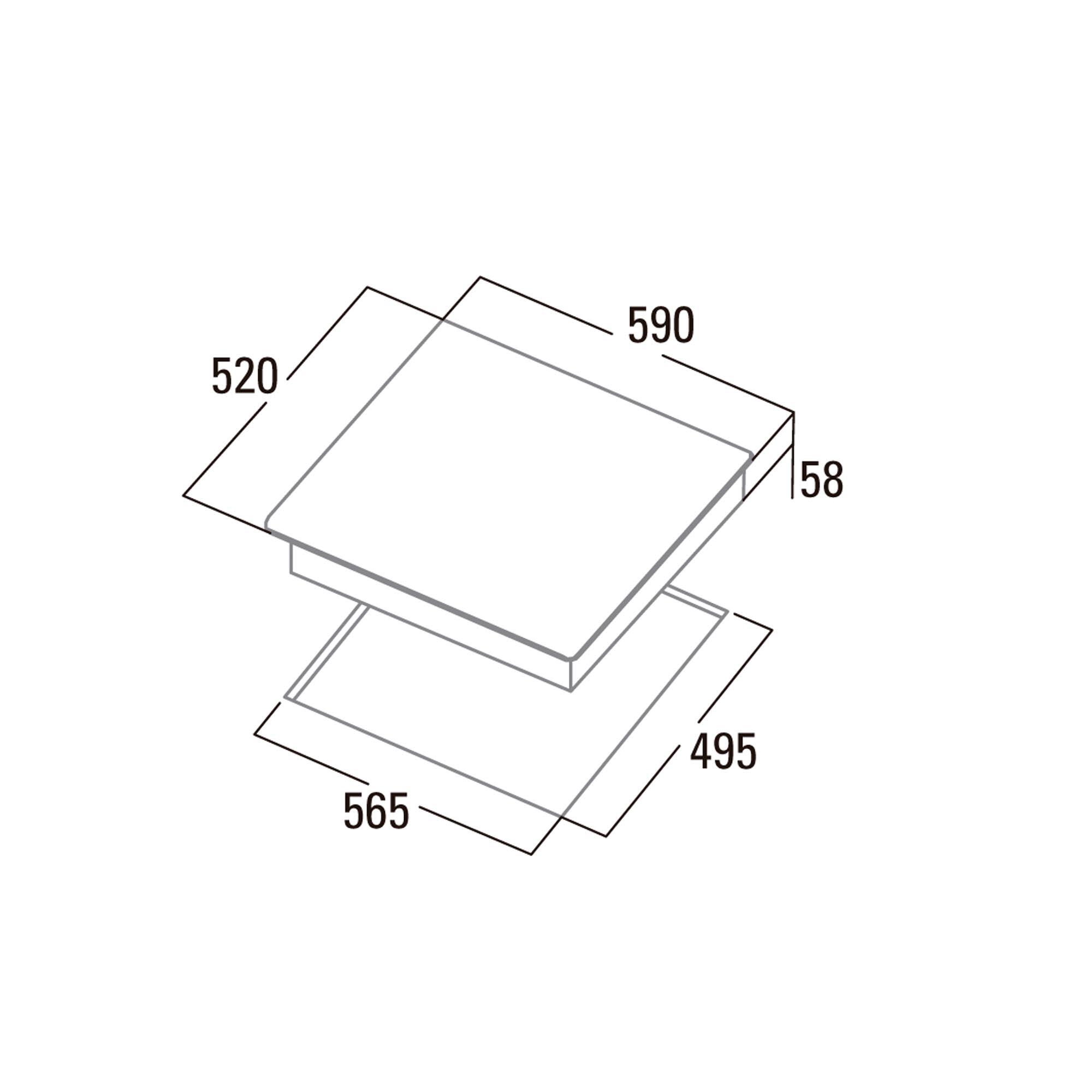 Placa de indução 4 zonas 7Kw 59 x 52 x 5,8 cm preto Cata IB 6324 E2 BK - 4