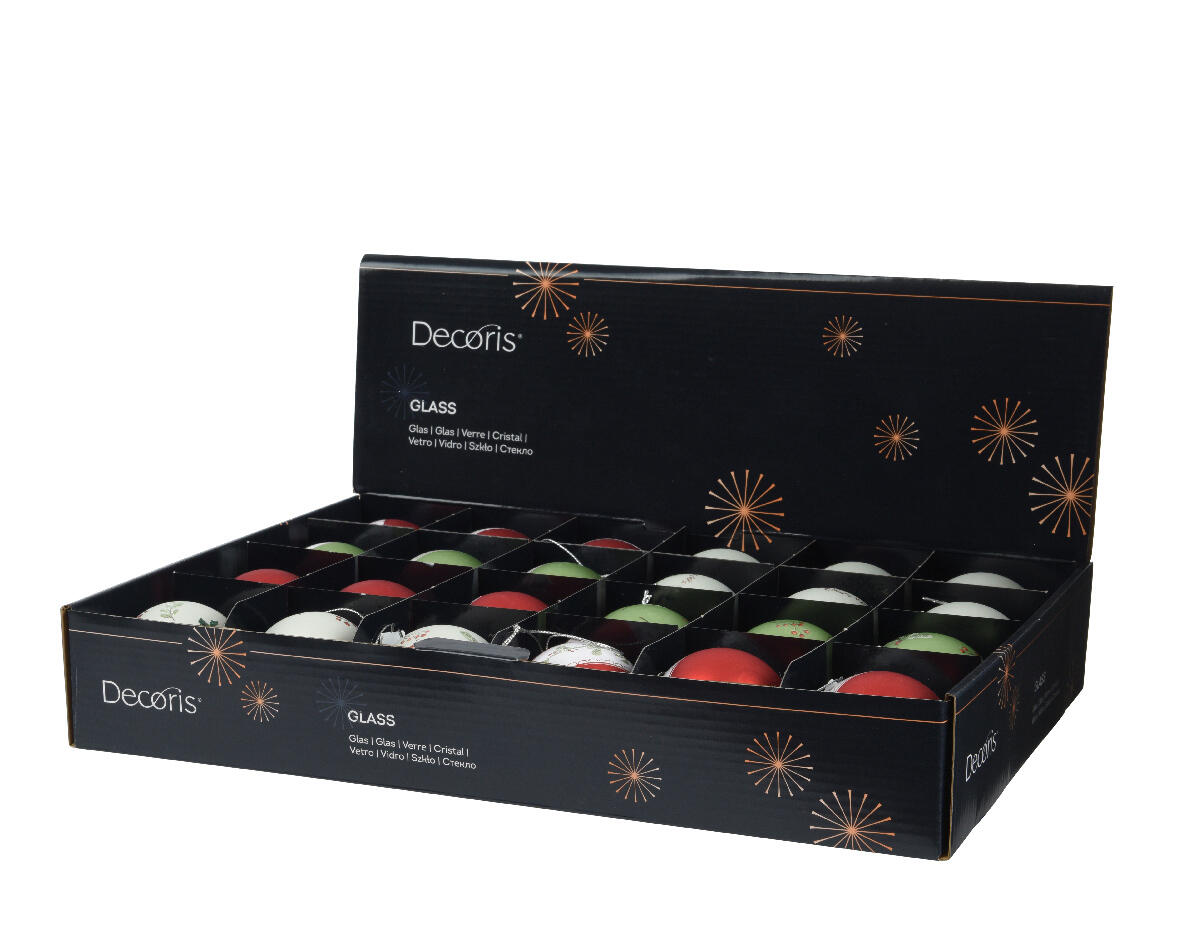 Sfera natalizia in vetro multicolore Ø 6 cm - 2