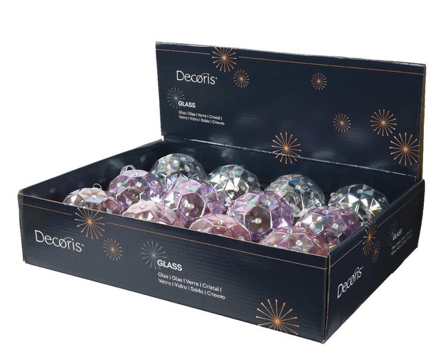 SFERE VTR IRIDE MULTI 3ASS multicolore in vetro L 8 x P 8 x H 8 cm