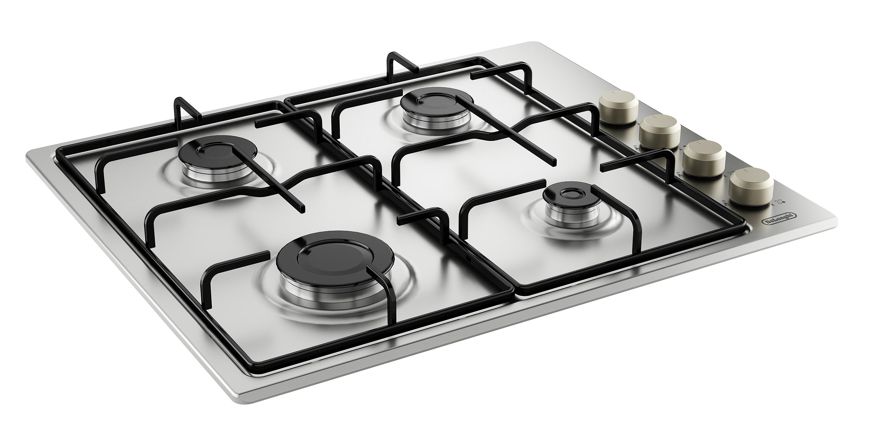 SAMET GRIGLIA CUCINA IN ACCIAIO 3 FUOCHI PIASTRA DESTRA CUCINA 43,3 X 43,3 CM - Foto 3