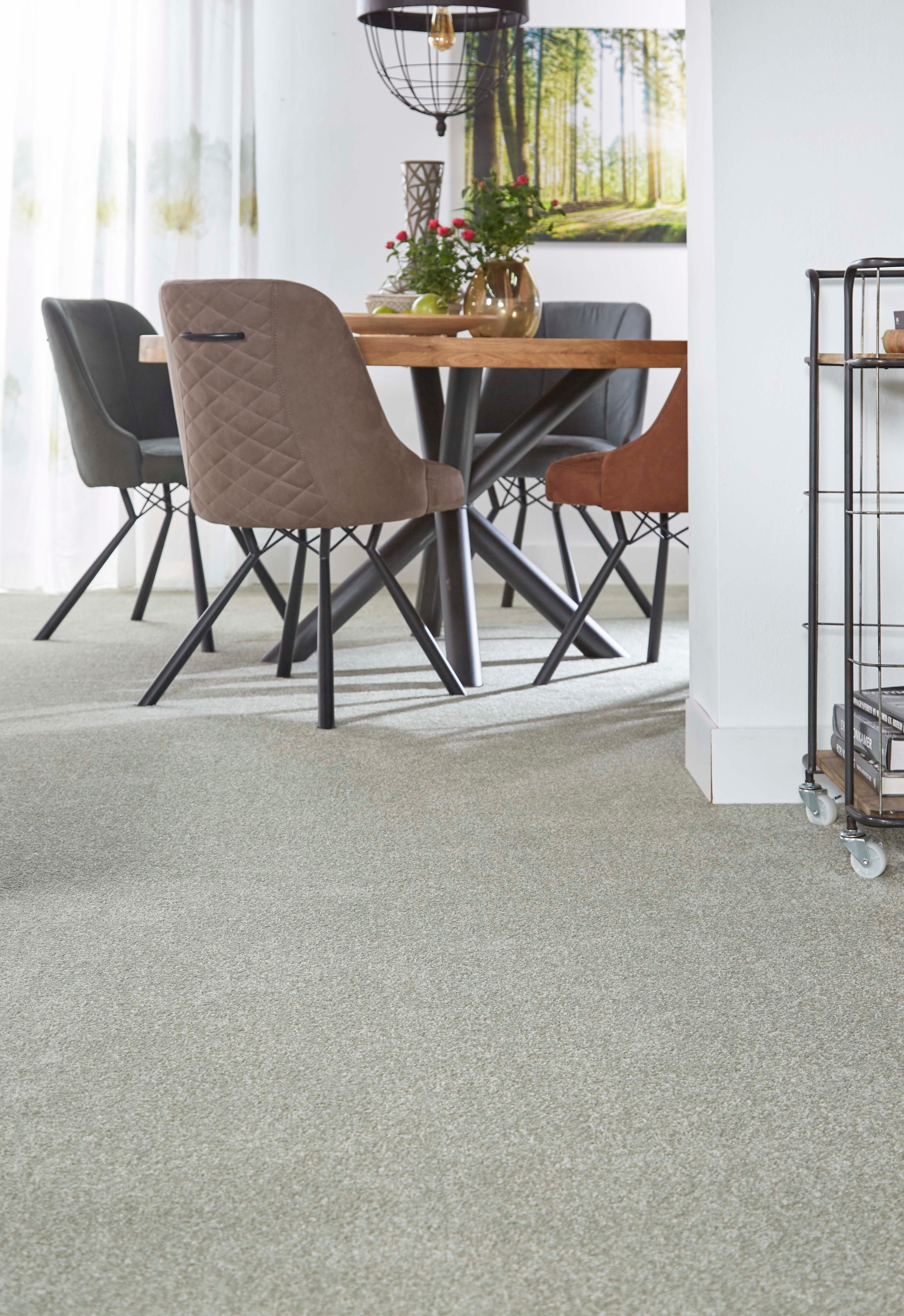 Moquette tufté uni vert, rouleau l.4 m - 2