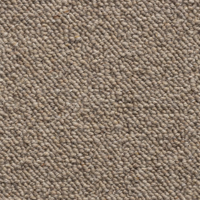 Moquette laine uni marron, rouleau l.4 m