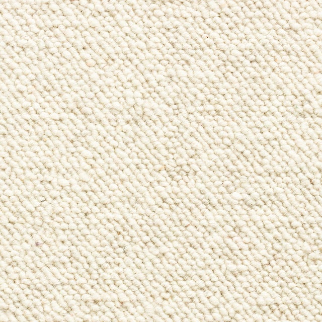 Moquette laine uni blanc, rouleau l.4 m