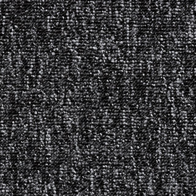 Moquette tufté uni noir, rouleau l.4 m