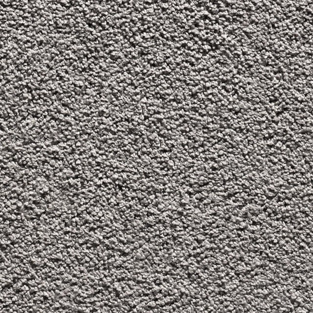 Moquette tufté uni gris / argent, rouleau l.4 m