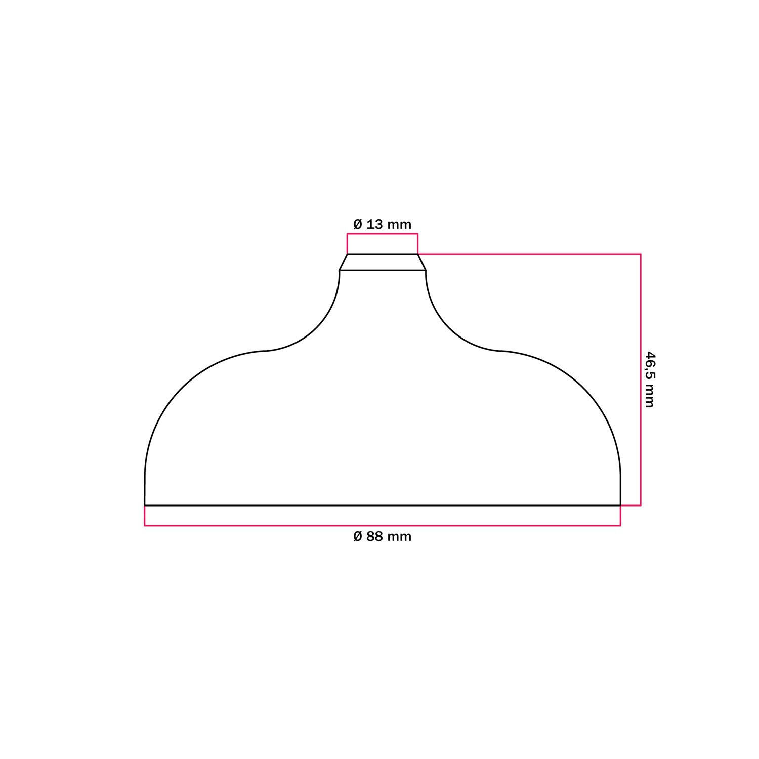 Kit rosace silicone noir pour 2 câbles 13mm , D.8.8cm - 3