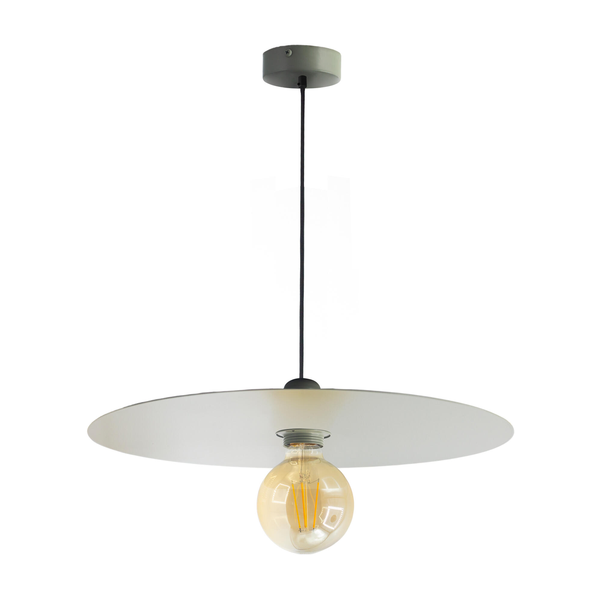 Lámpara de techo nagore 1 luz e27 38 cm verde