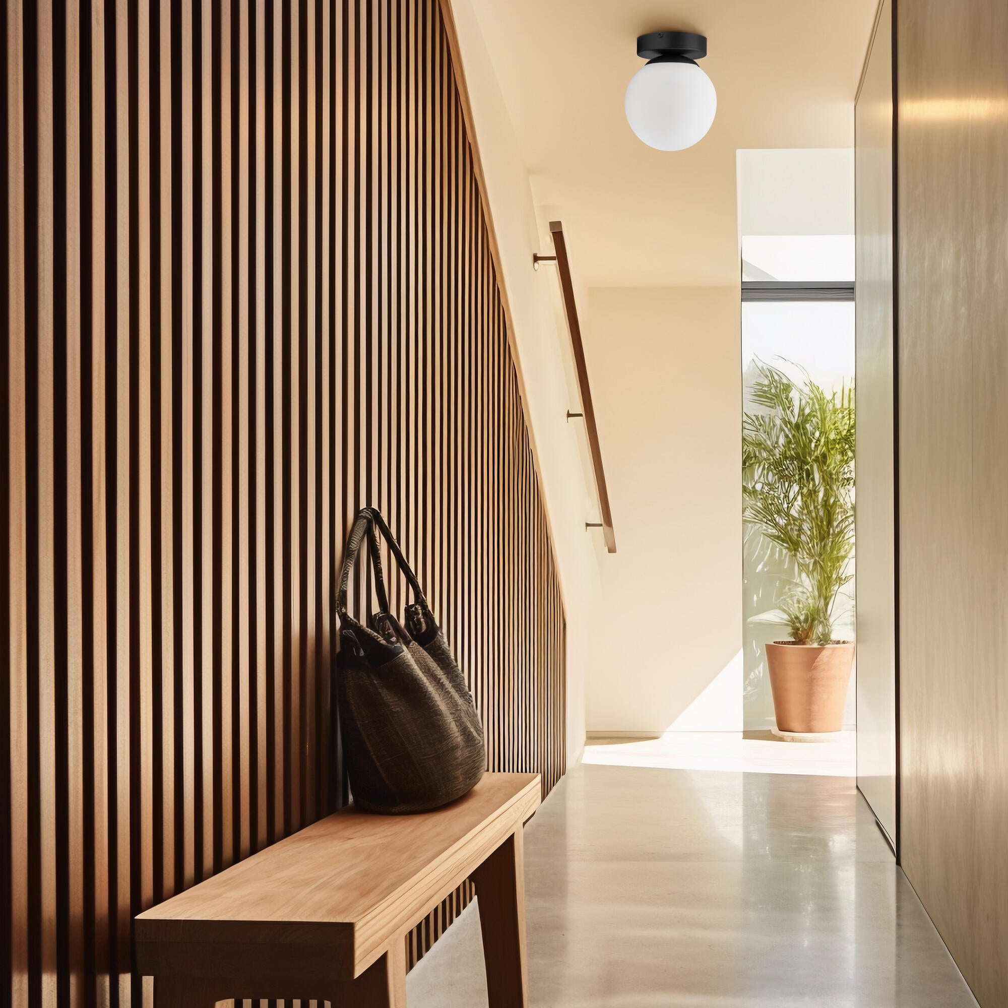 Plafón e14 negro 14 cm