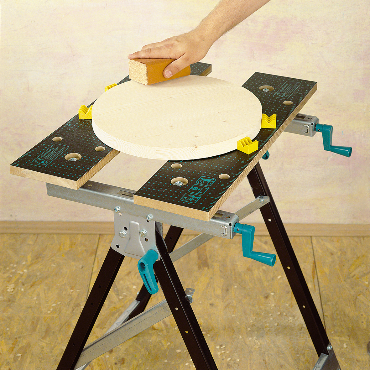 Etabli pliant de serrage Workbench150 WOLFCRAFT, 62.5x44.5cm - 4