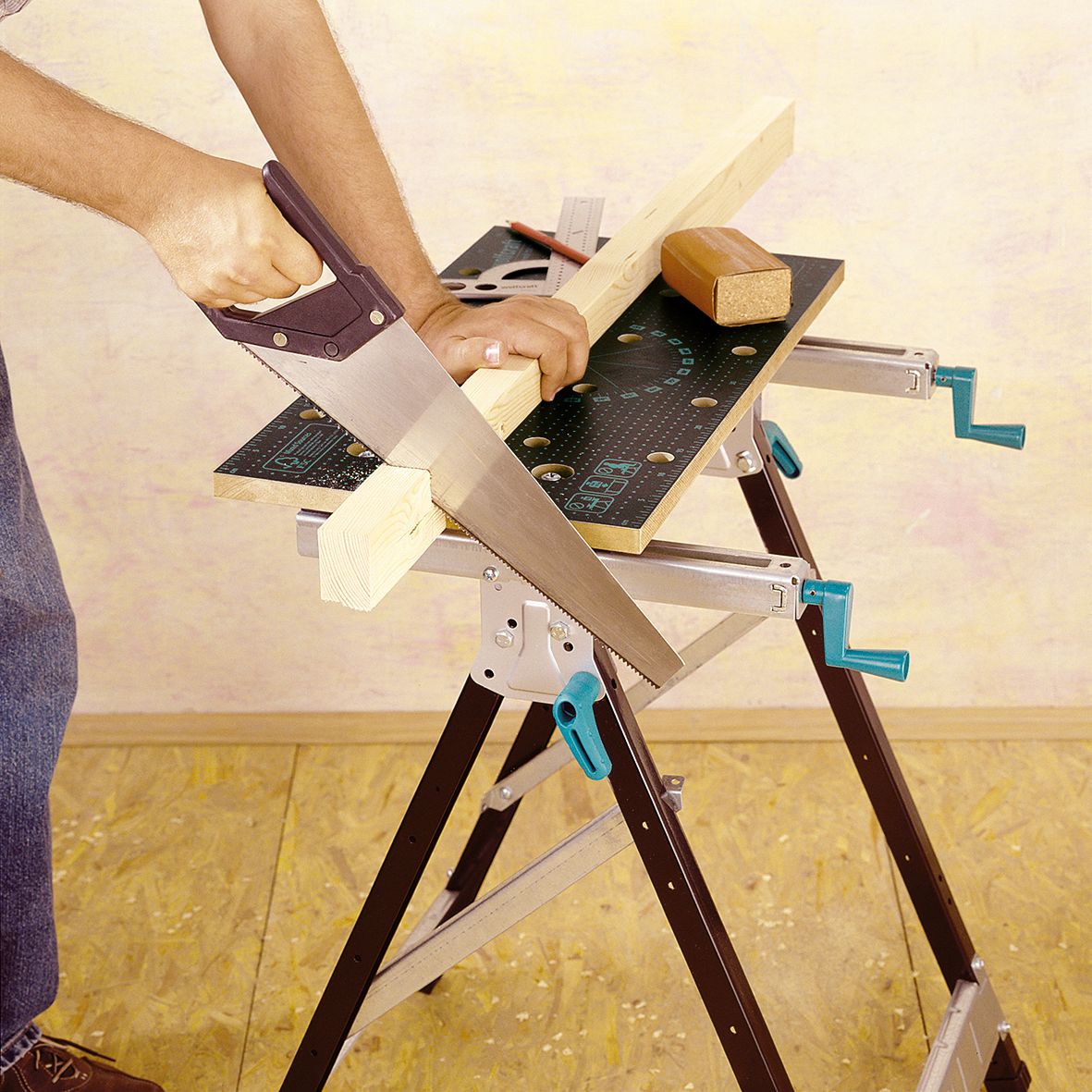 Etabli pliant de serrage Workbench150 WOLFCRAFT, 62.5x44.5cm - 3