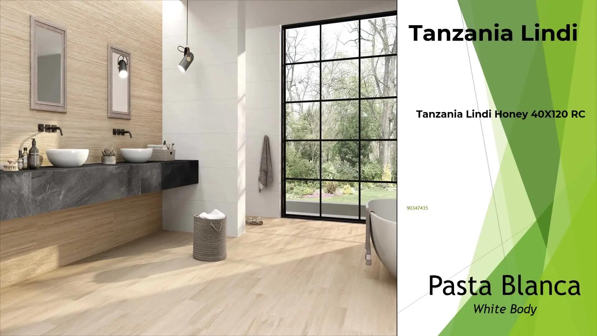 Pack de 4 Rodapiés porcelánico Tanzania 120x10 cm madera miel - 2