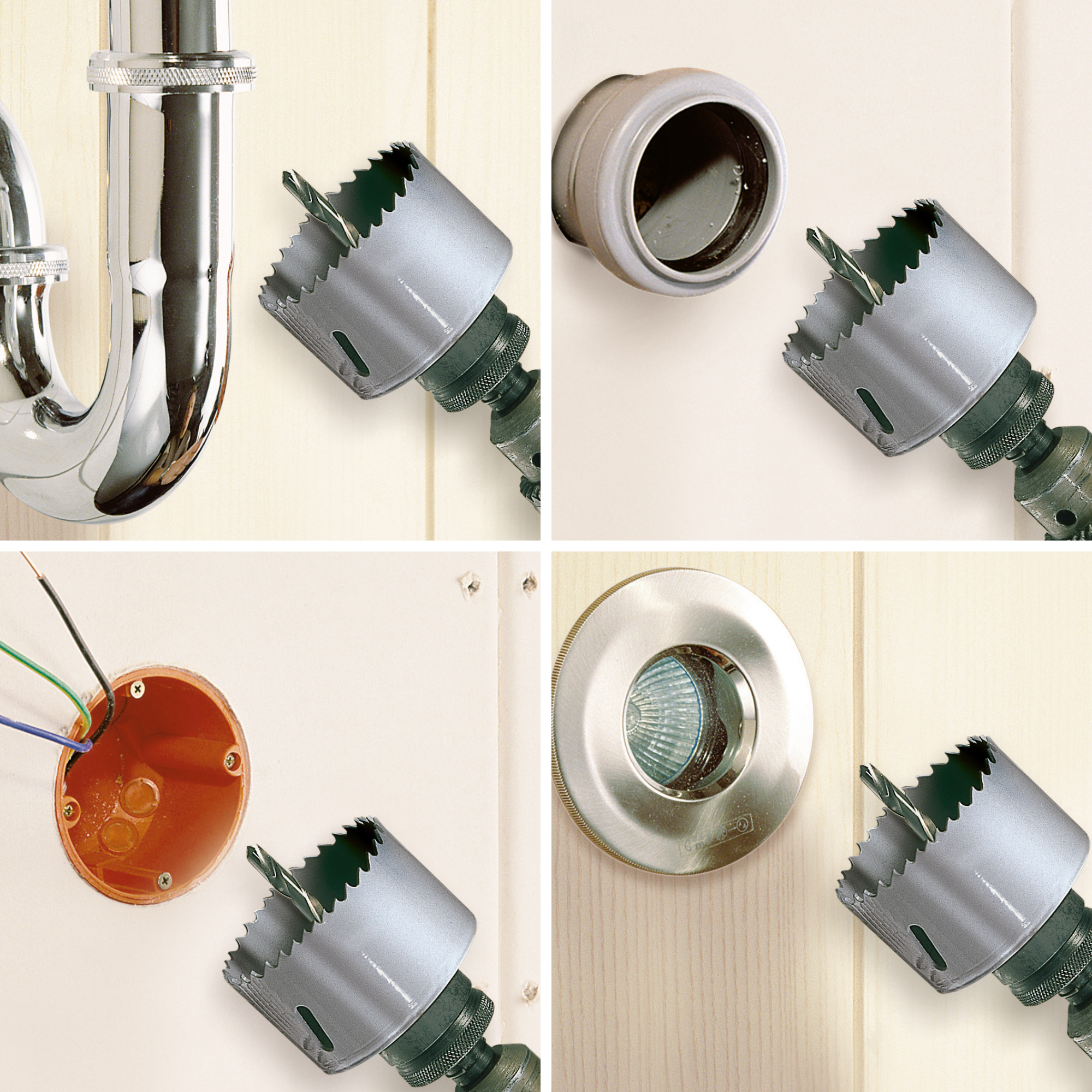 Lot de scies cloches plaque de plâtre WOLFCRAFT - 3