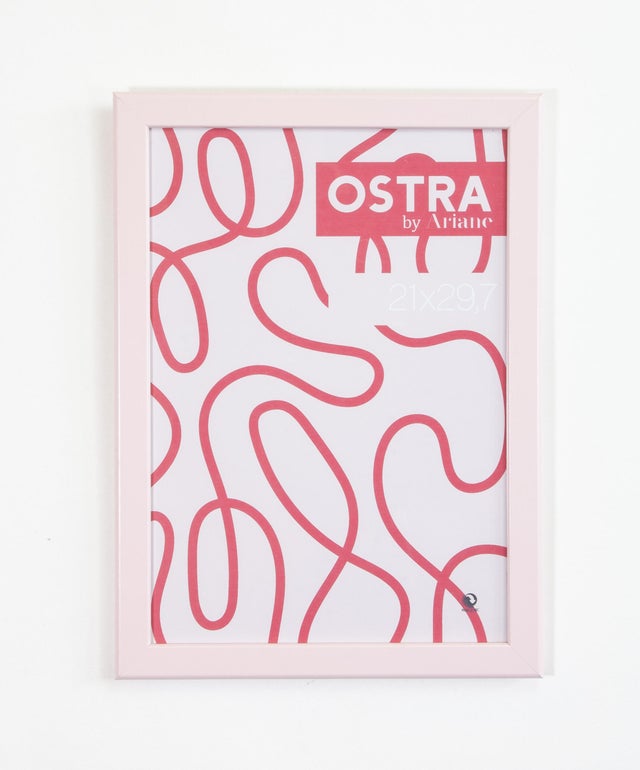 Cadre Ostra, H.18 x l.13 cm rose, ARIANE
