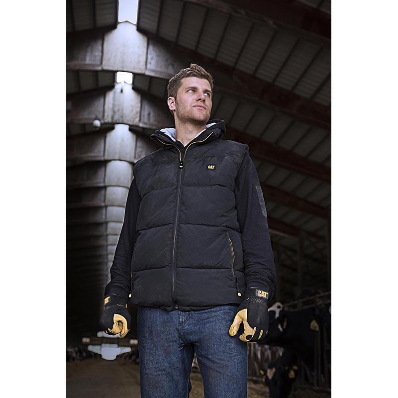 Gilet de travail Artic zone, CATERPILLAR noir, taille m Leroy Merlin