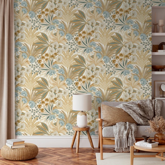 Papier peint pvc Jody moutarde