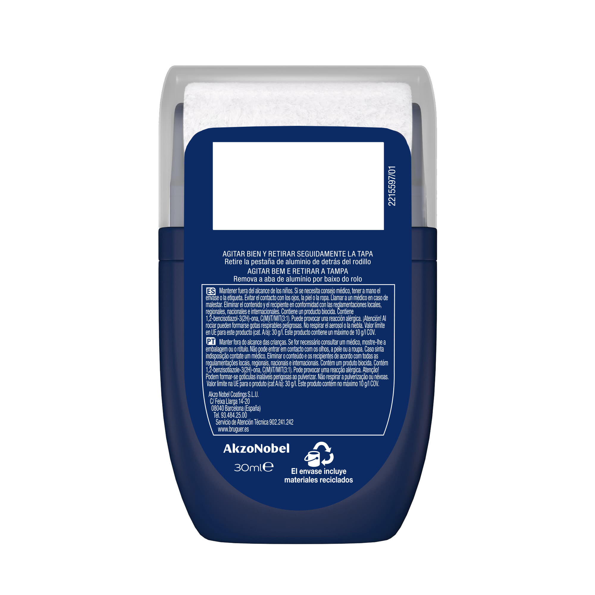 Tester de pintura Bienestar BRUGUER mate 30 ml blanco - 9
