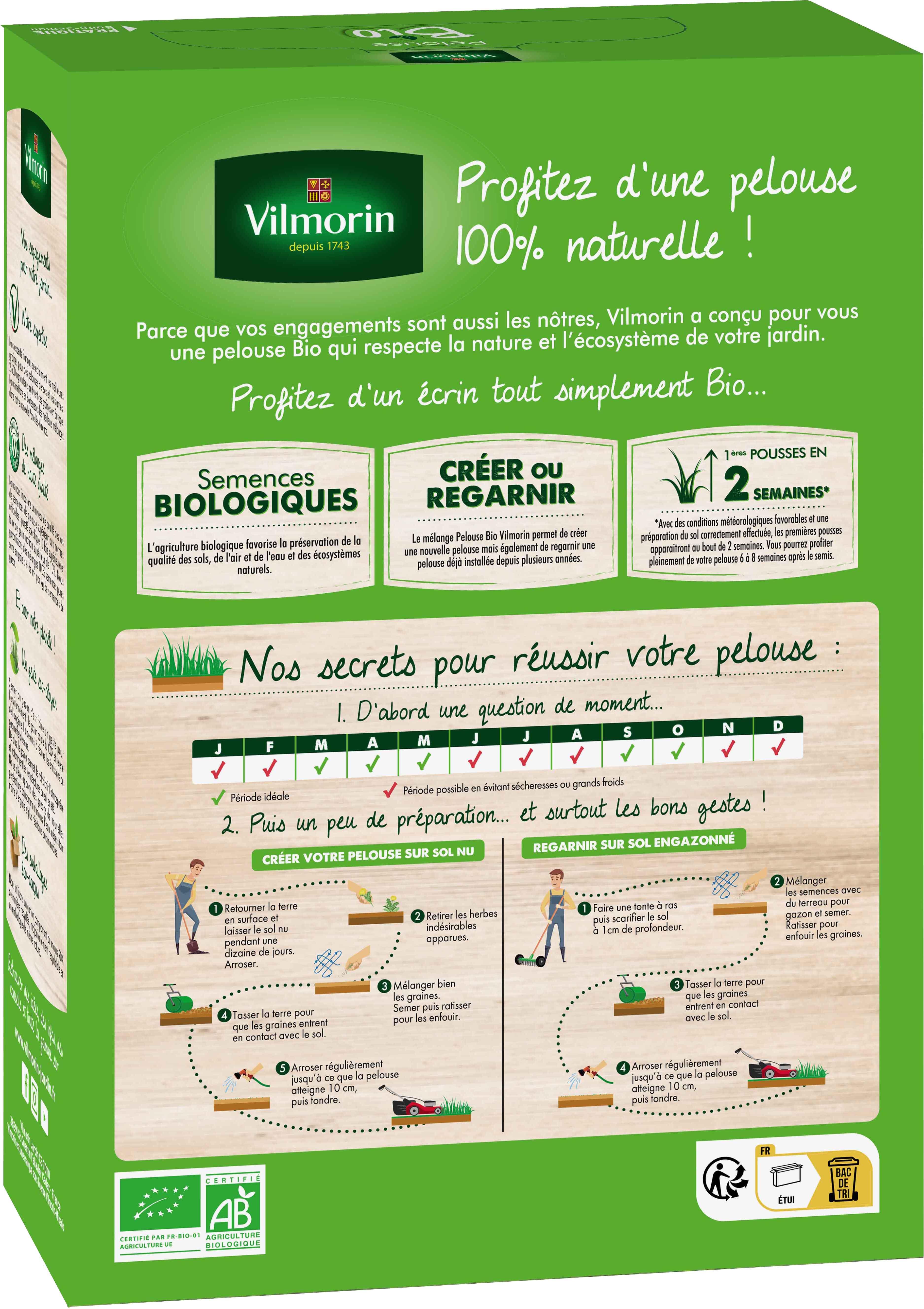 Pelouse naturelle VILMORIN 60 m² - 2