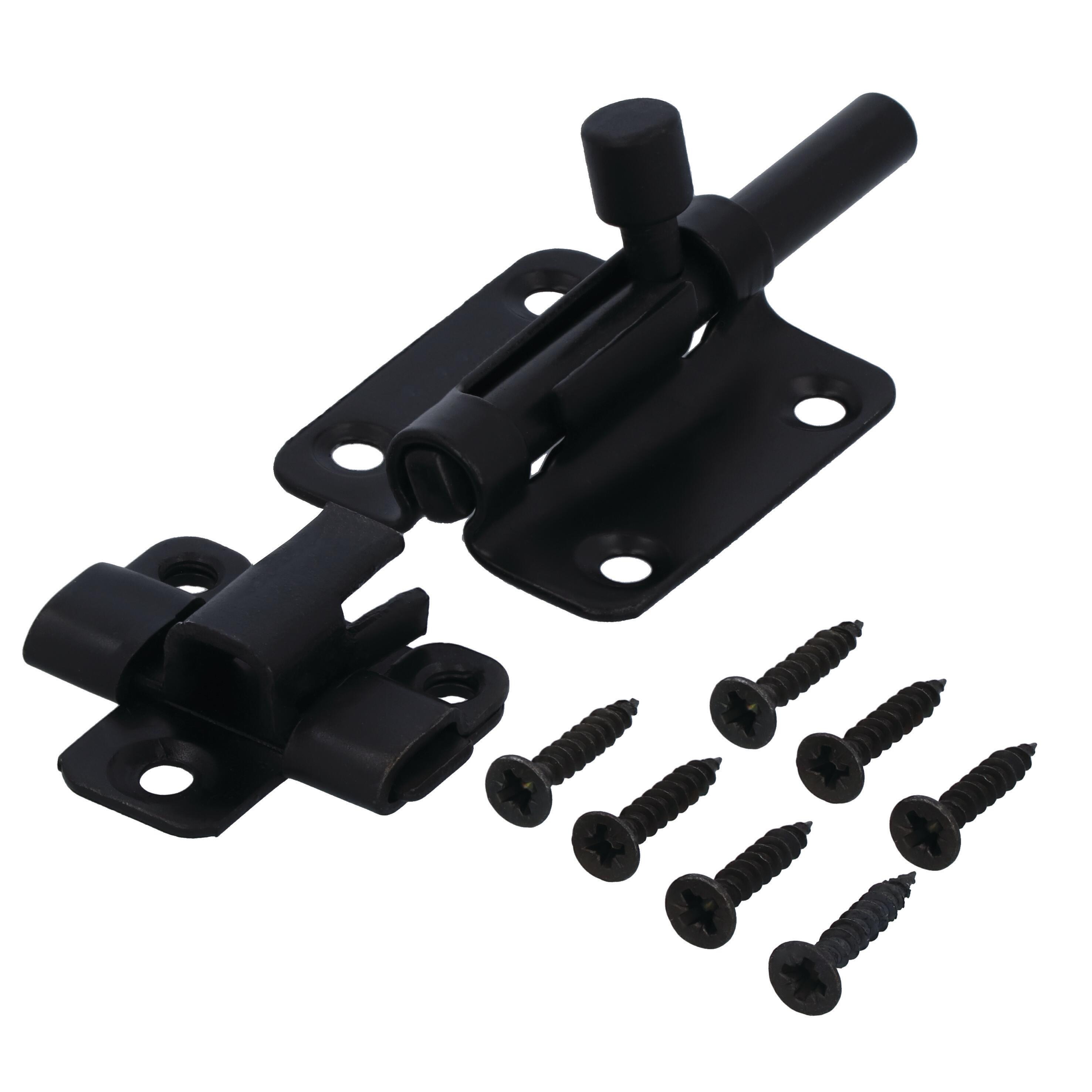 Verrou AJUSTLOCK, acier peint noir | Leroy Merlin