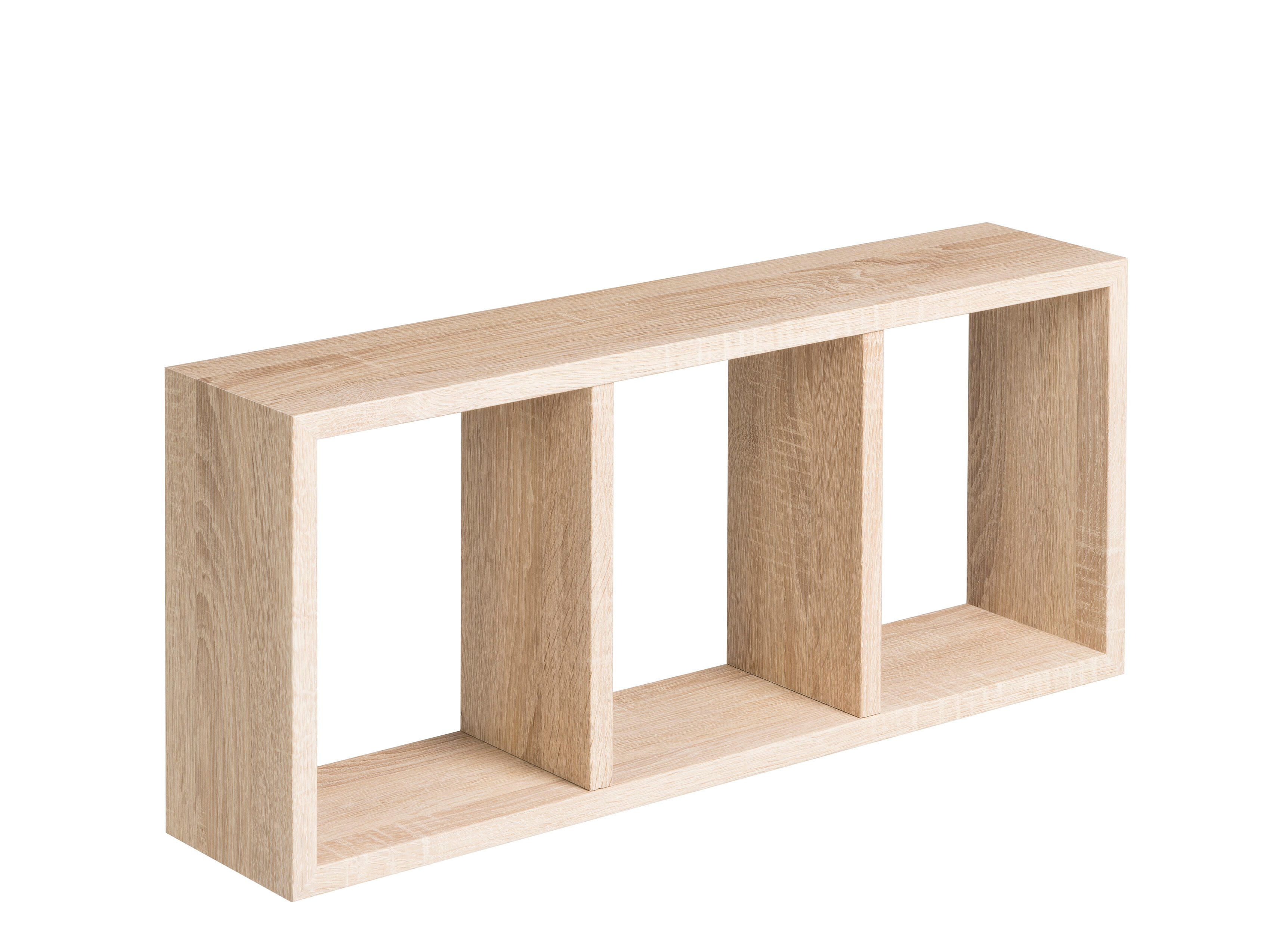 Etagère cube Triade décor chêne sonoma satiné, L.30 x H.70 x P.15.5 cm - 2