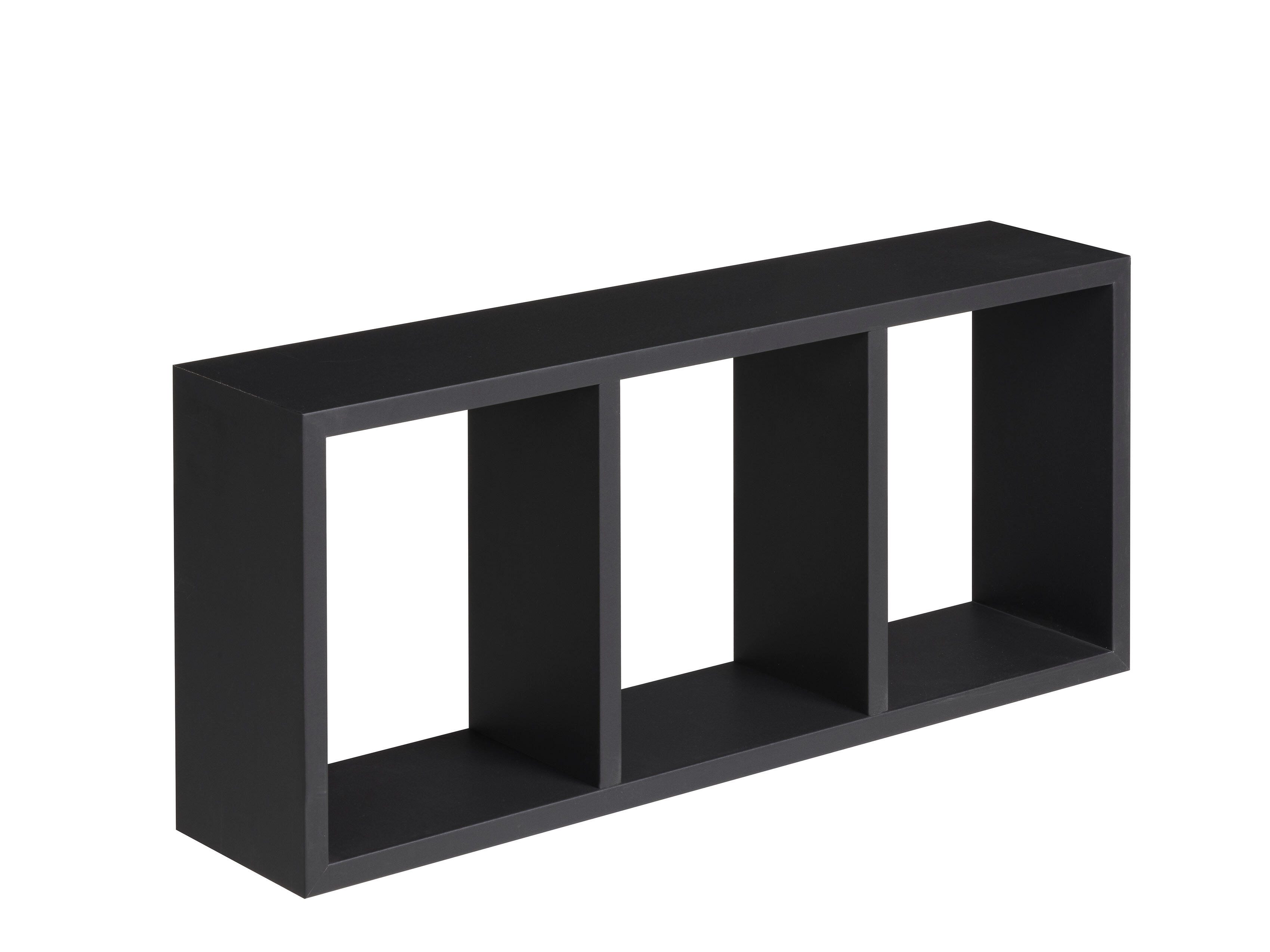 Etagère cube Triade noir mat, L.30 x H.70 x P.15.5 cm - 6