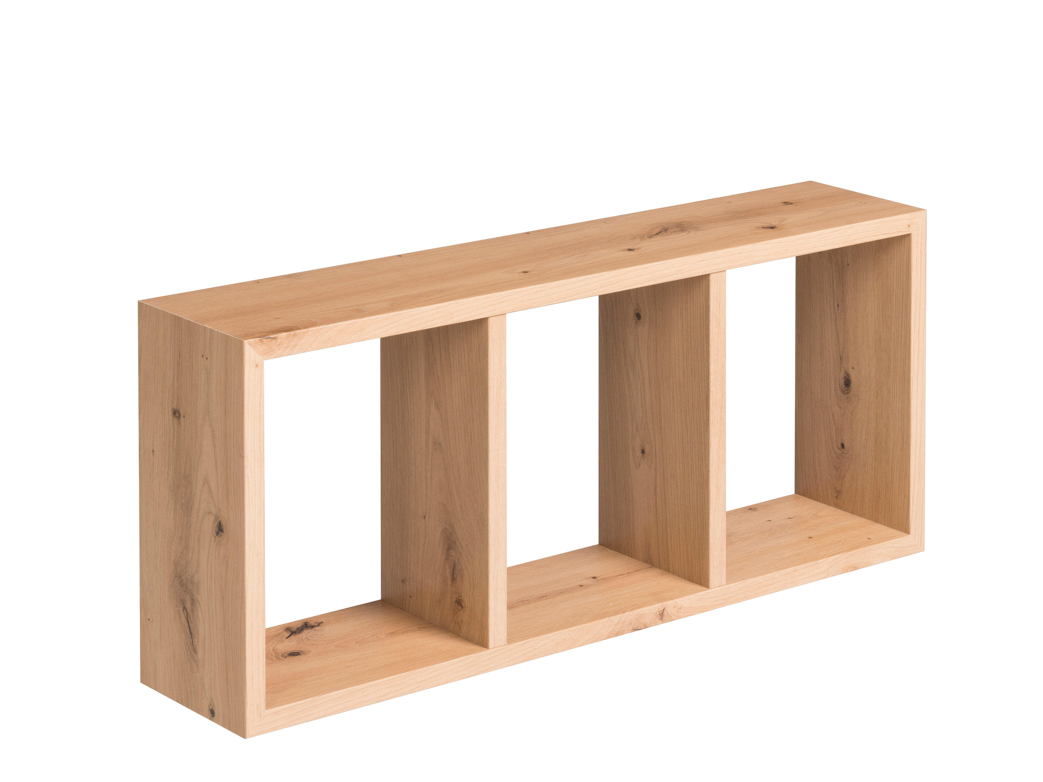 Etagère cube Triade décor chêne artisan, L.30 x H.70 x P.15.5 cm - 2
