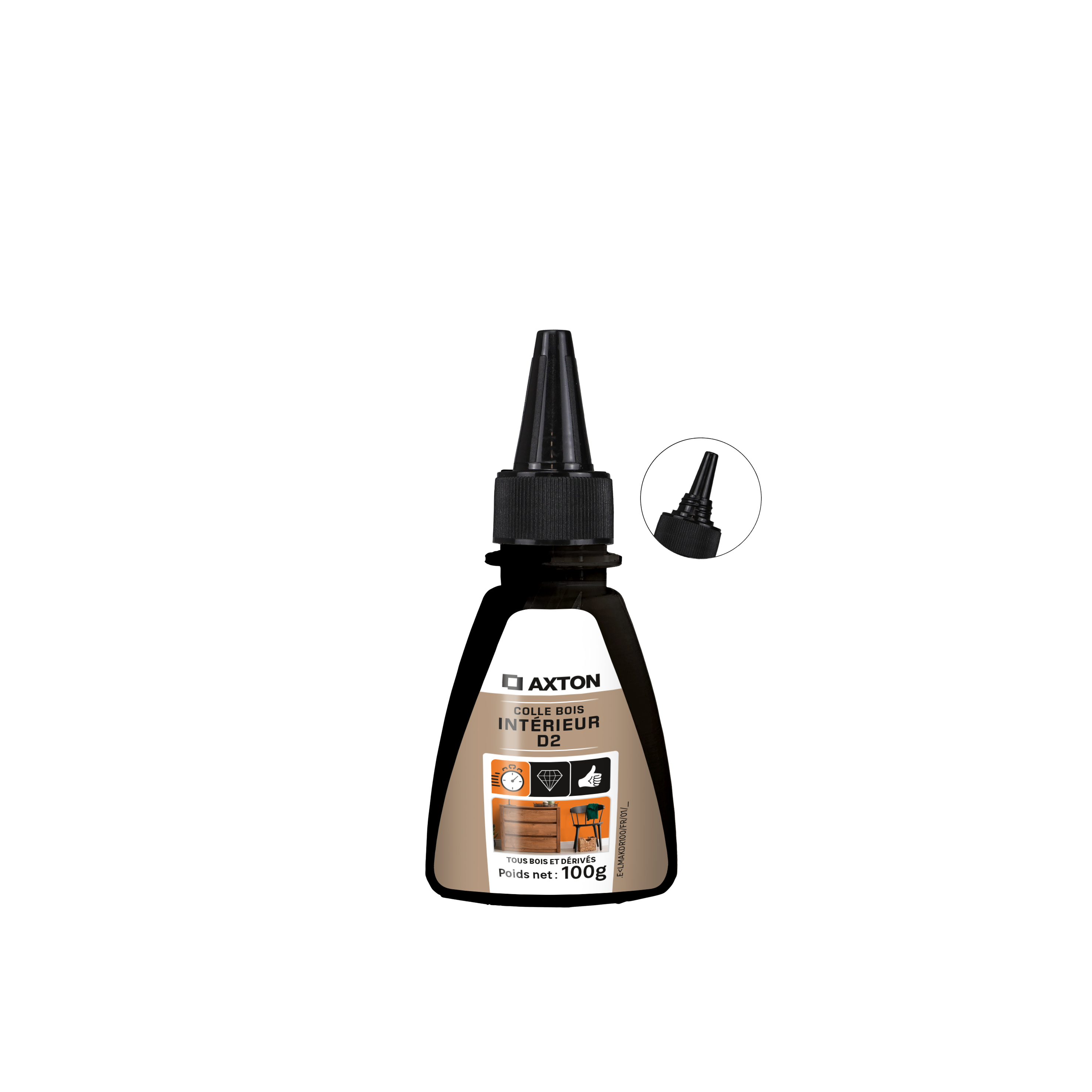 Colle d'assemblage liquide Bois intrieur d2 AXTON, 100 g transparent |  Leroy Merlin