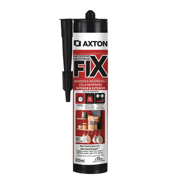 Adhesivo de montaje neopreno AXTON 310 ml blanco