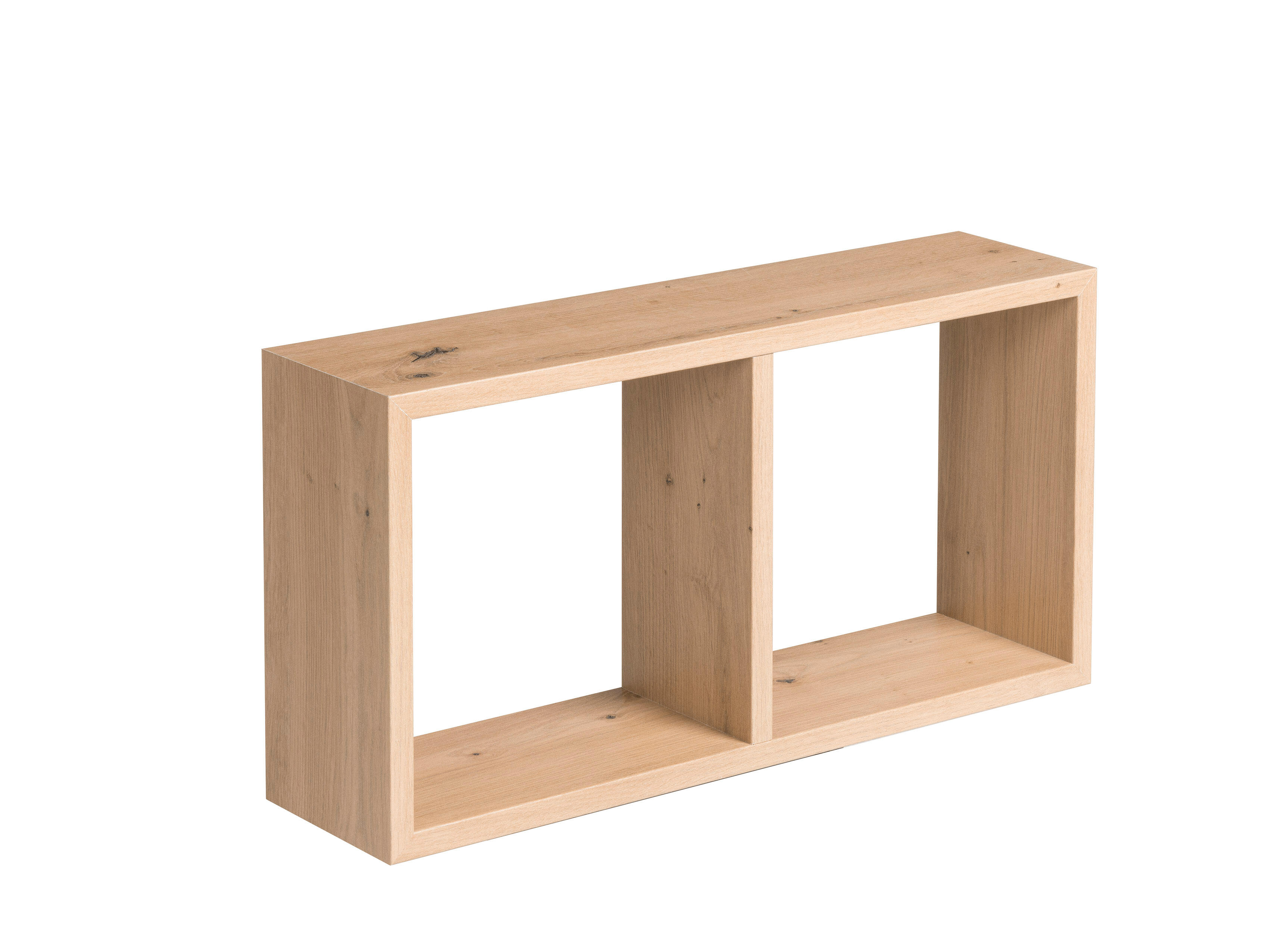 Etagère cube Yasmine décor chêne artisan, L.59 x H.30 x P.14.5 cm, Ep.18 mm - 3