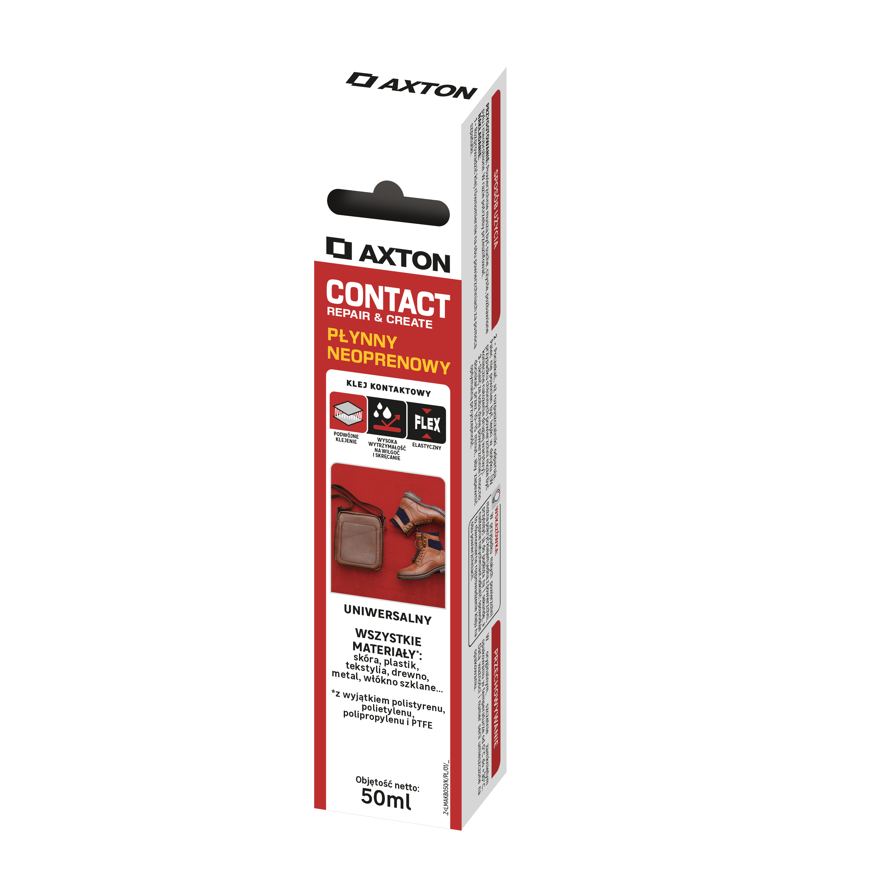 Klej kontaktowy butapren 50 ml bezbarwny Axton