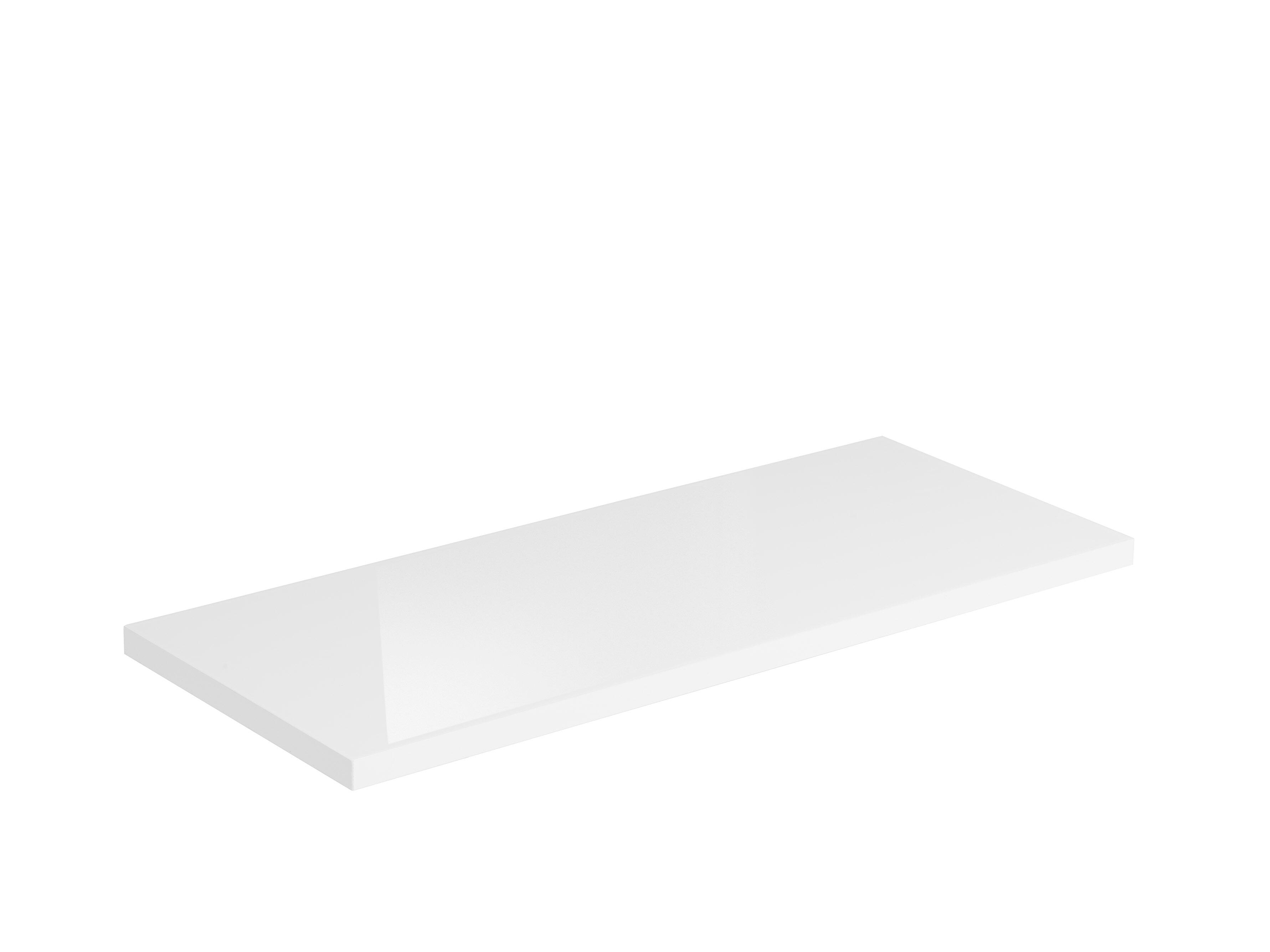 Etagère murale Chany blanc brillant, L.60 x P.25 cm, Ep.18mm - 3