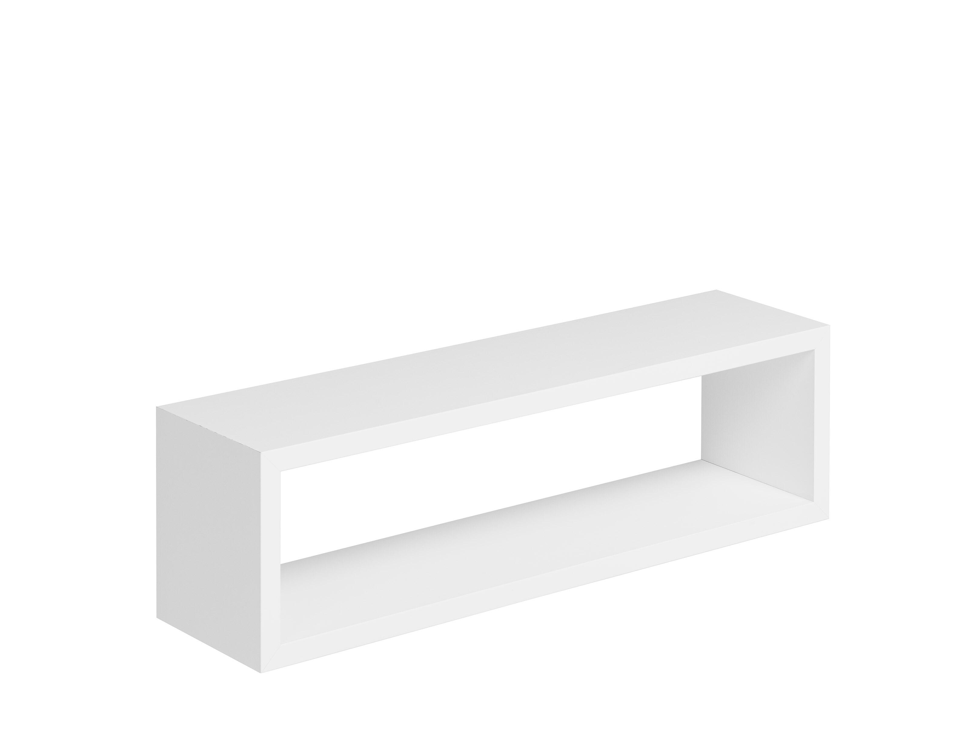 Etagère cube Chany blanc, L.59 x H.17 x P.14.5 cm, Ep.18 mm - 2